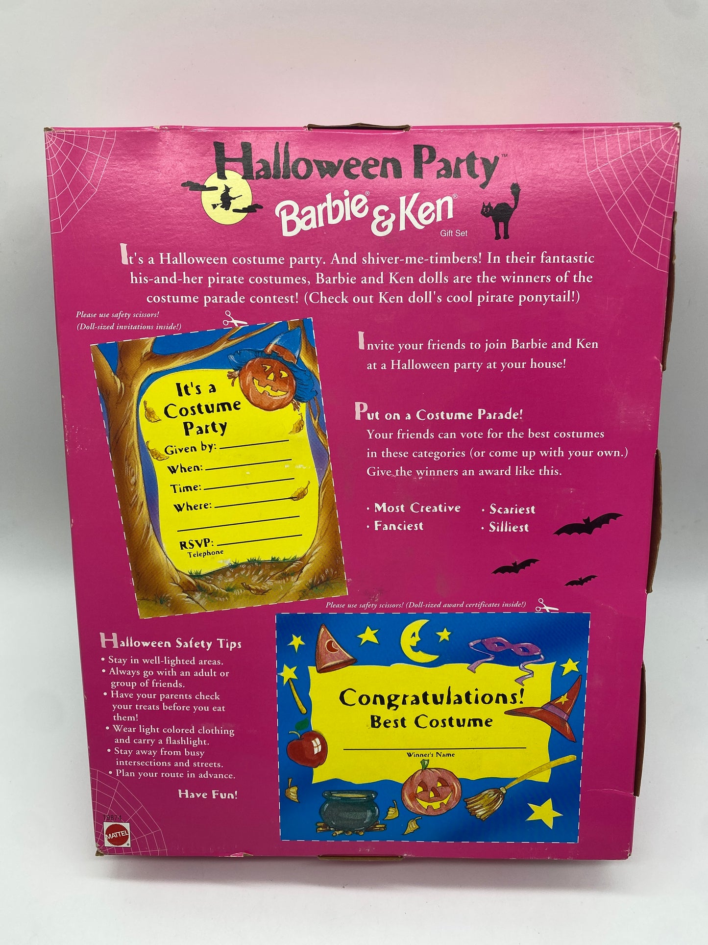 Mattel 1998 Barbie Doll Target Special Edition Halloween Party Barbie & Ken Gift Set