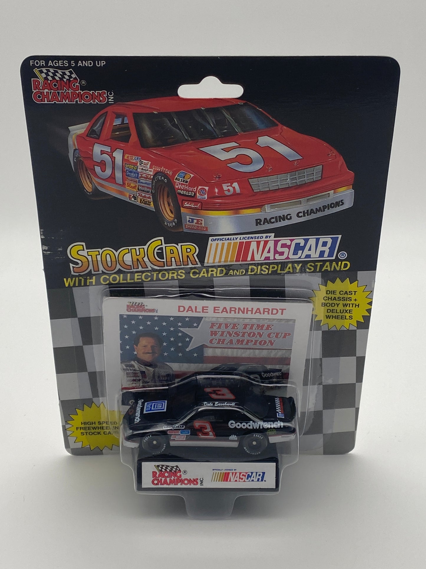 Racing Champions Nascar Stock Car 1992 Dale Earnhardt #3 1:64 Die-Cast Car