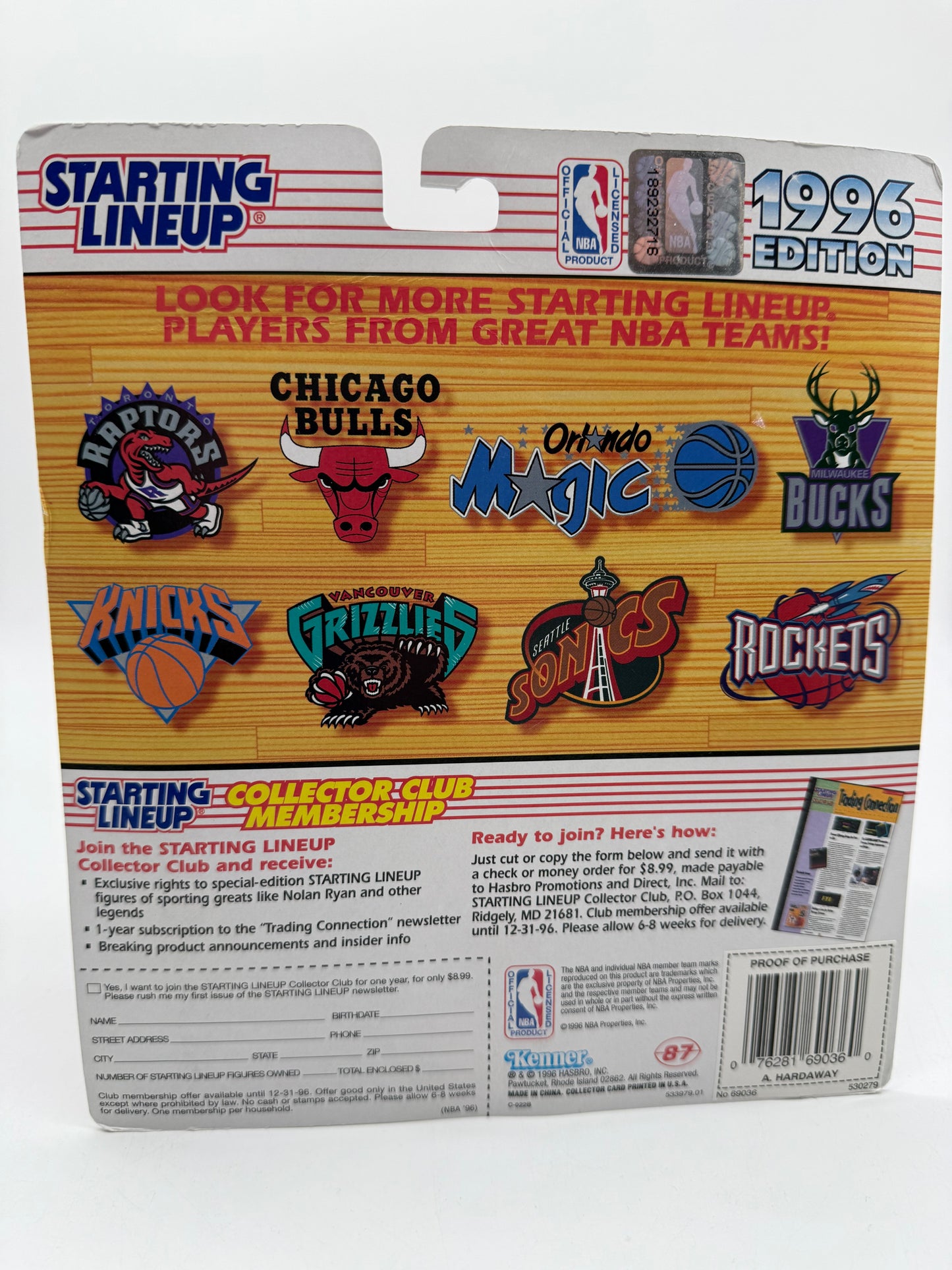 Starting Lineup Anfernee Hardaway 1996 Kenner