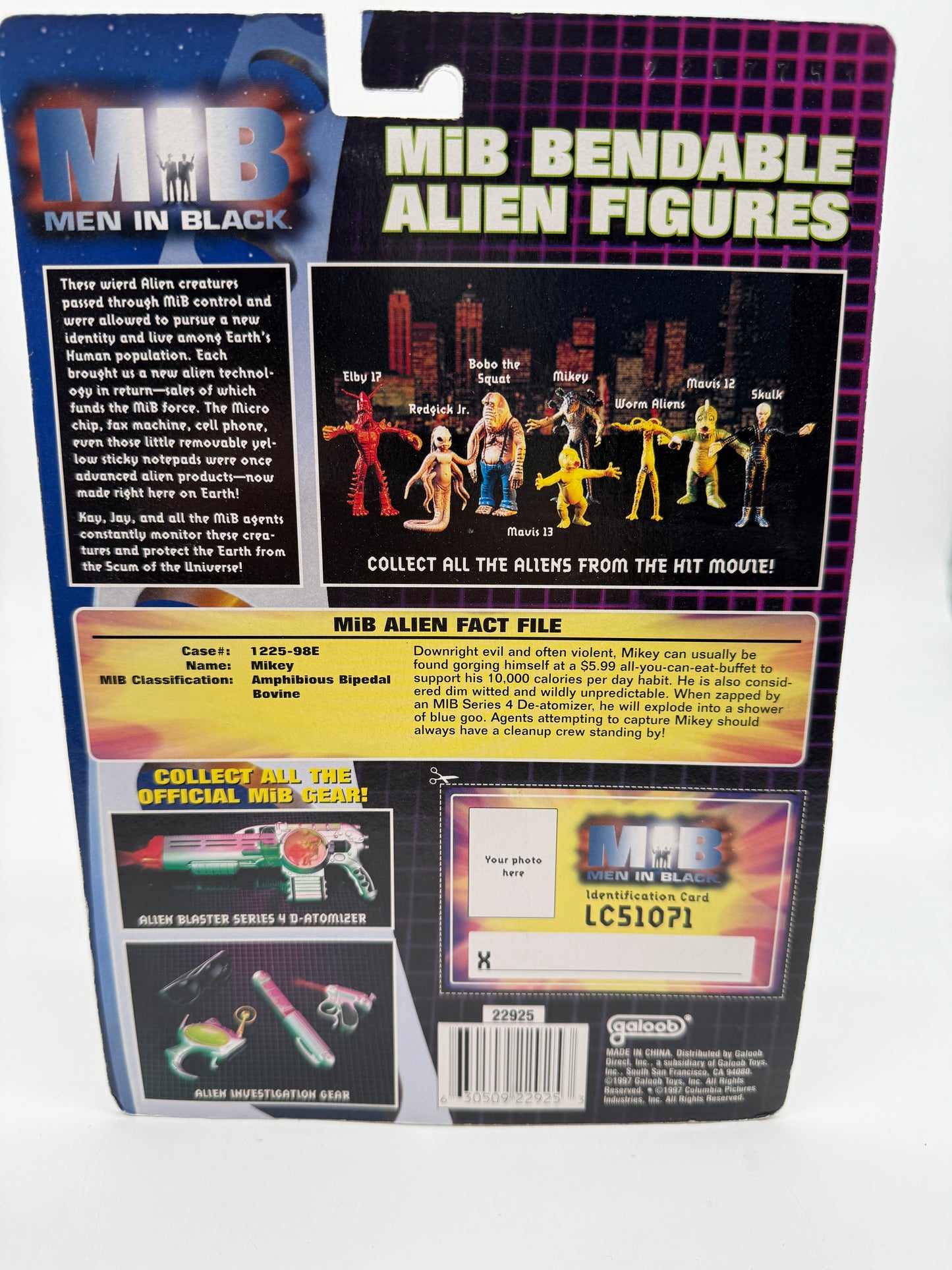 Men in Black Mikey 1997 Galoob