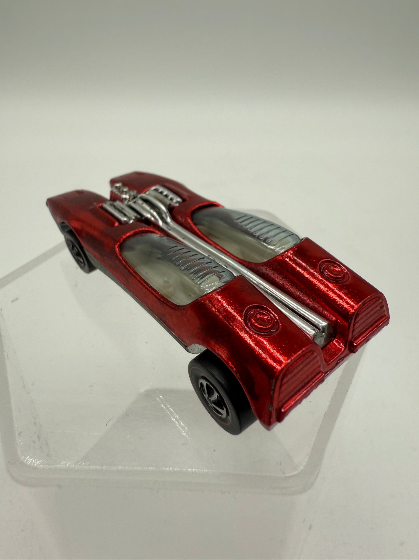 Hot Wheels Vintage 1968 Redline Splittin' Image Red Car Loose