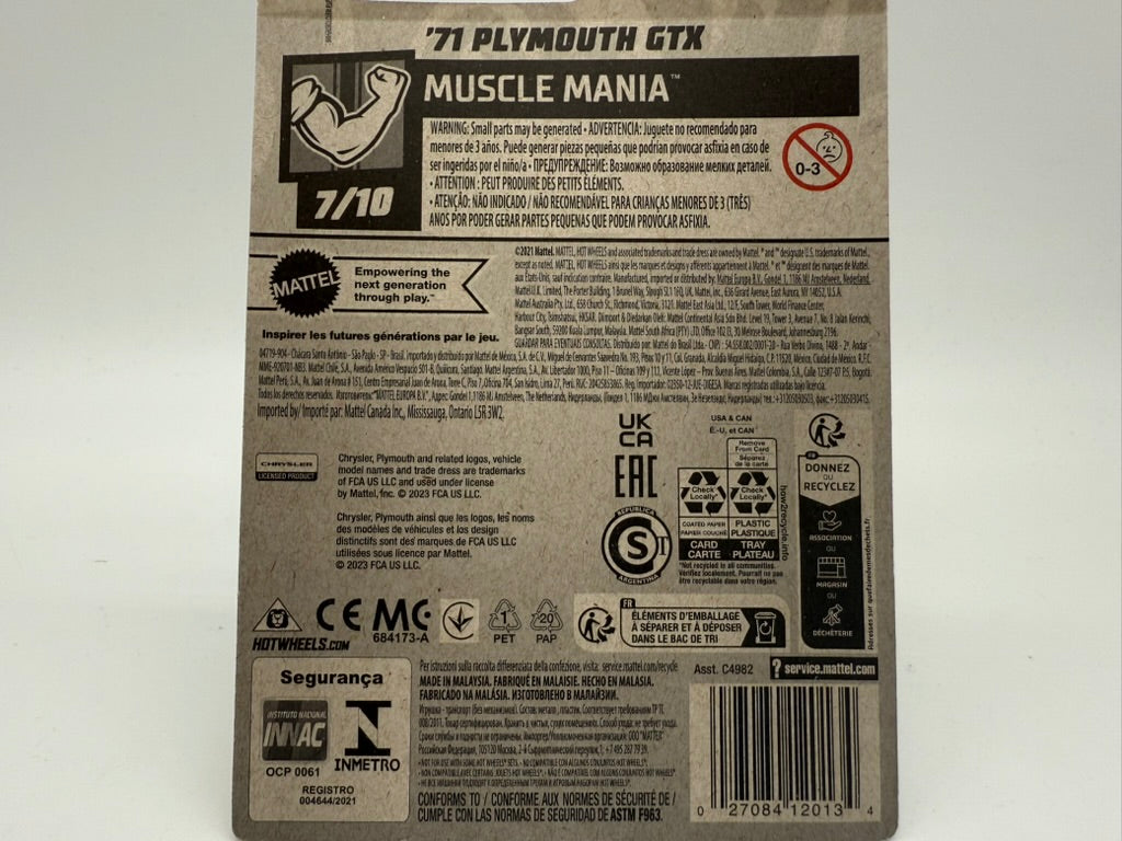 Hot Wheels 1971 Plymouth GTX 2021 Mattel