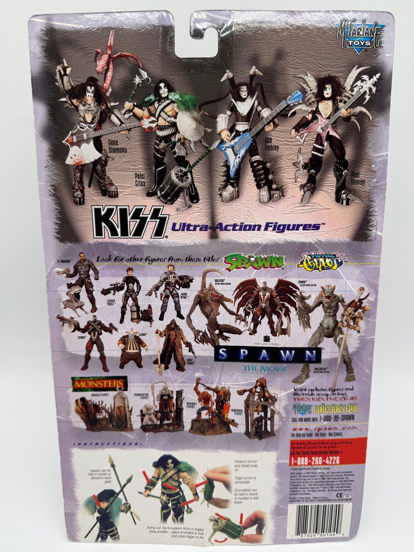McFarlane Toys 1997 Kiss Ultra Action Figures Peter Criss