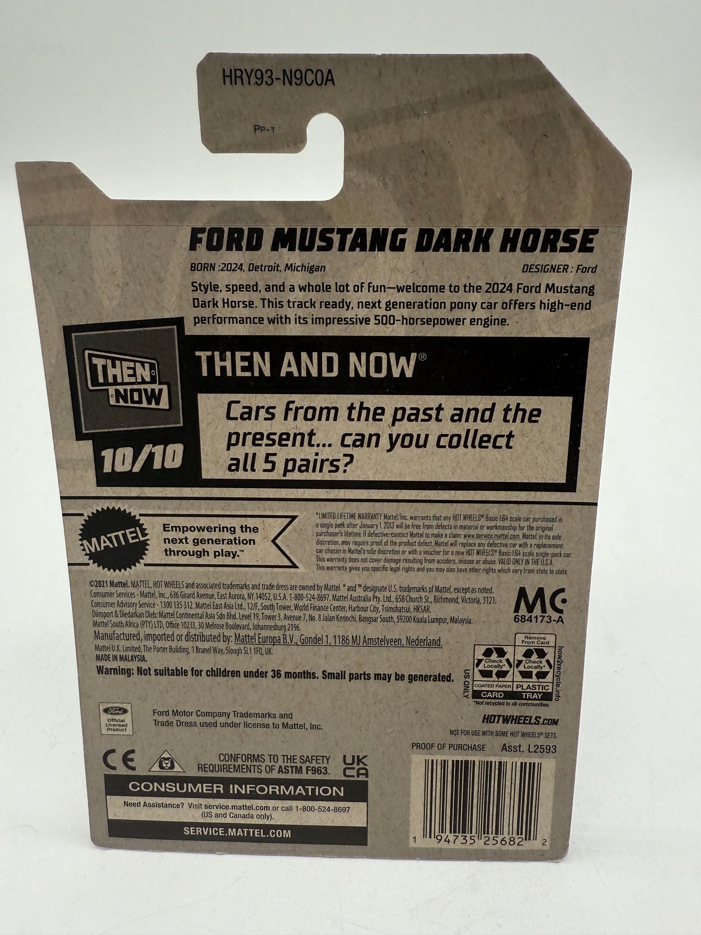Hot Wheels Ford Mustang Dark Horse 2021 Mattel