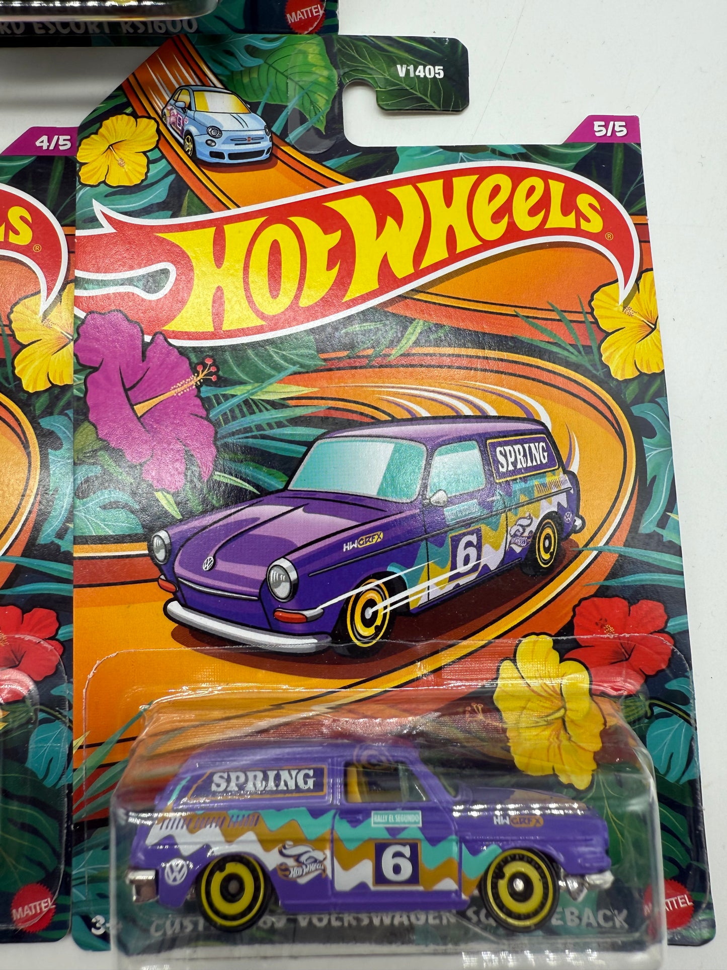 Hot Wheels Spring 5 Car Set 2023 Mattel