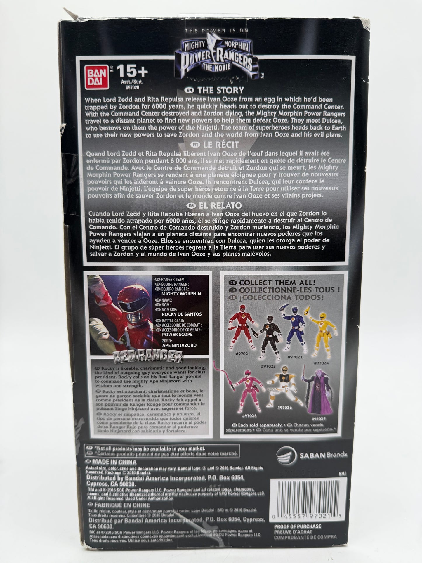 Mighty Morphin Power Rangers The Movie Red Ranger 2016 Bandai