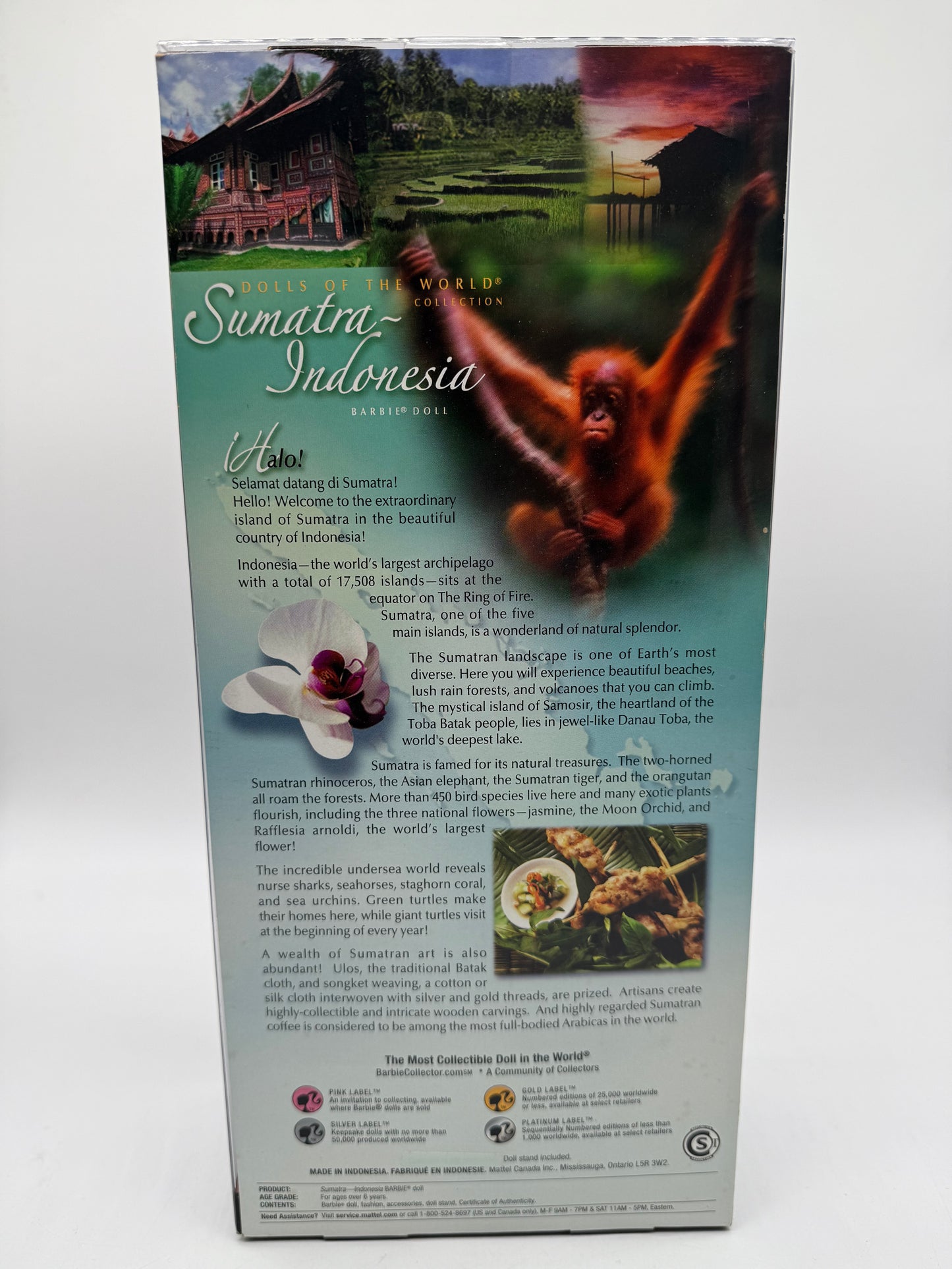 Barbie Pink Labe Sumatra Indonesia 2007 Mattel