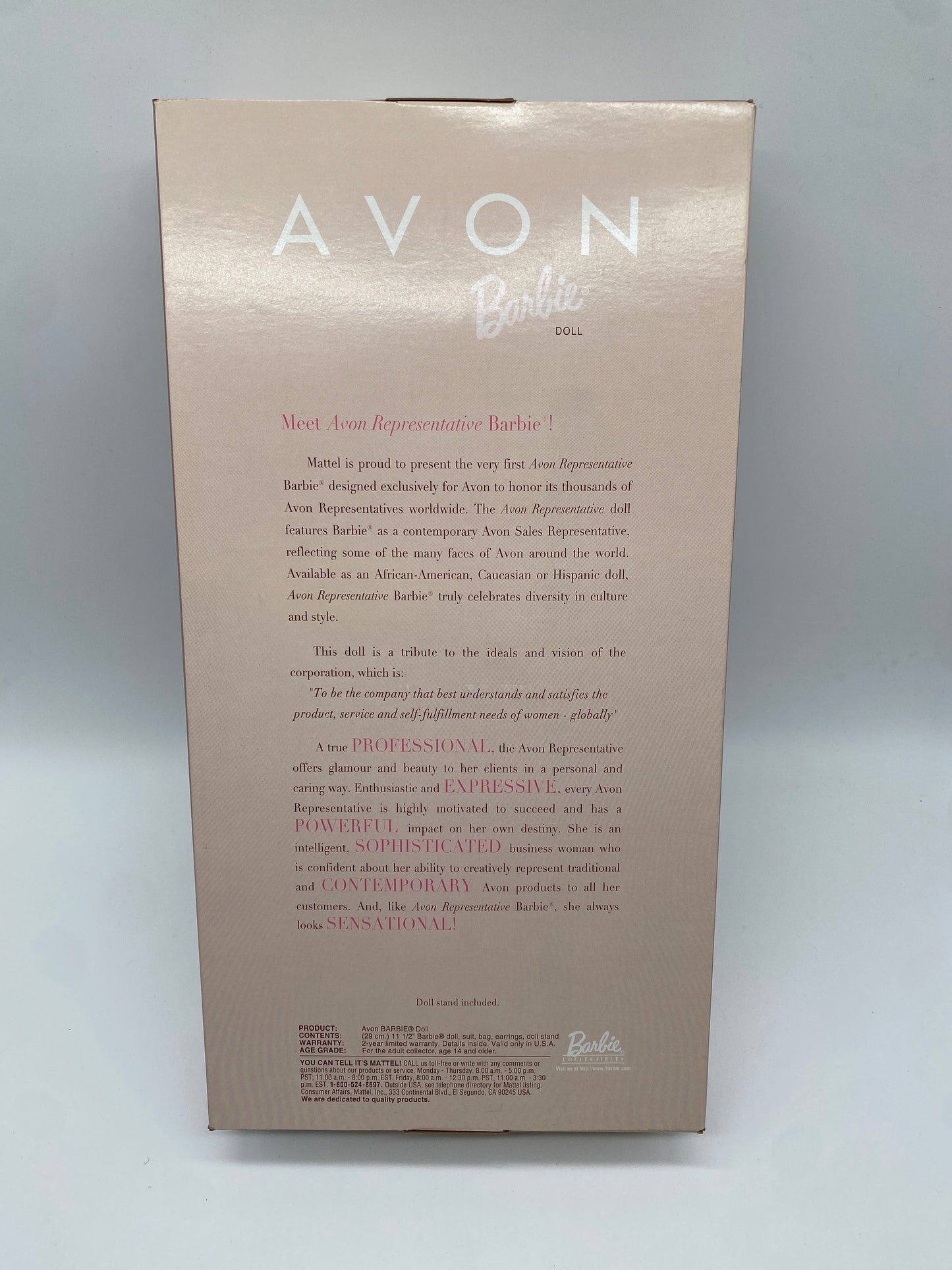 Mattel Barbie Doll 1998 Avon Barbie