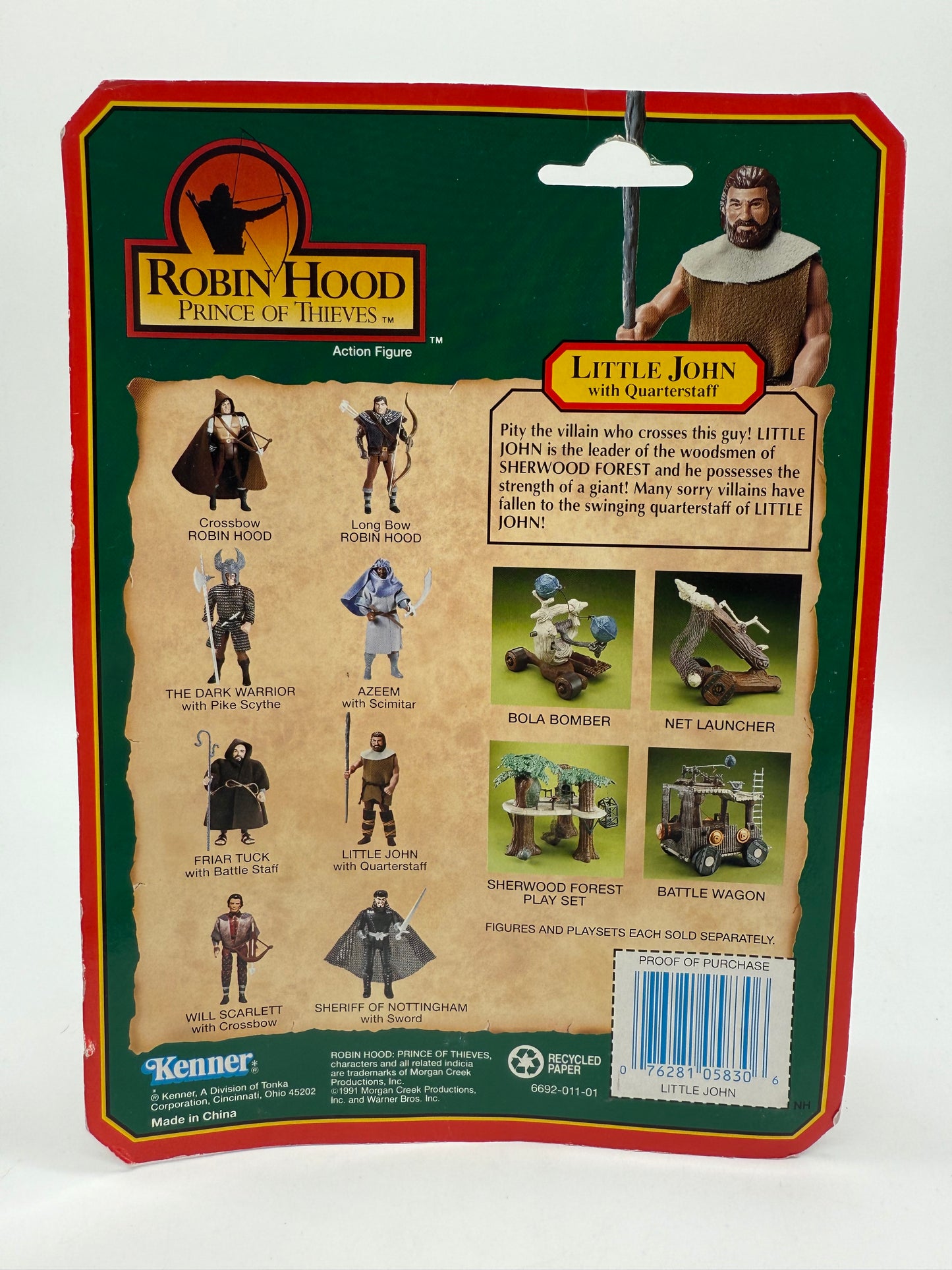Kenner 1991 Robin Hood Prince of Thieves Little John