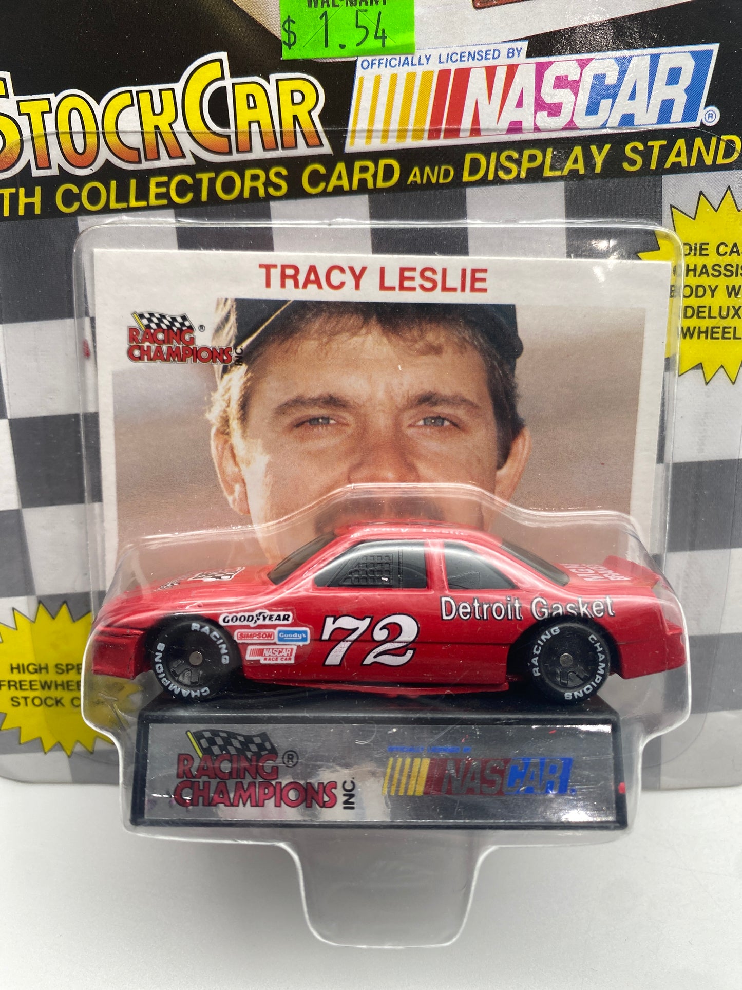 Racing Champions Nascar Stock Car 1991 Tracy Leslie #72 1:64 Die-Cast Car