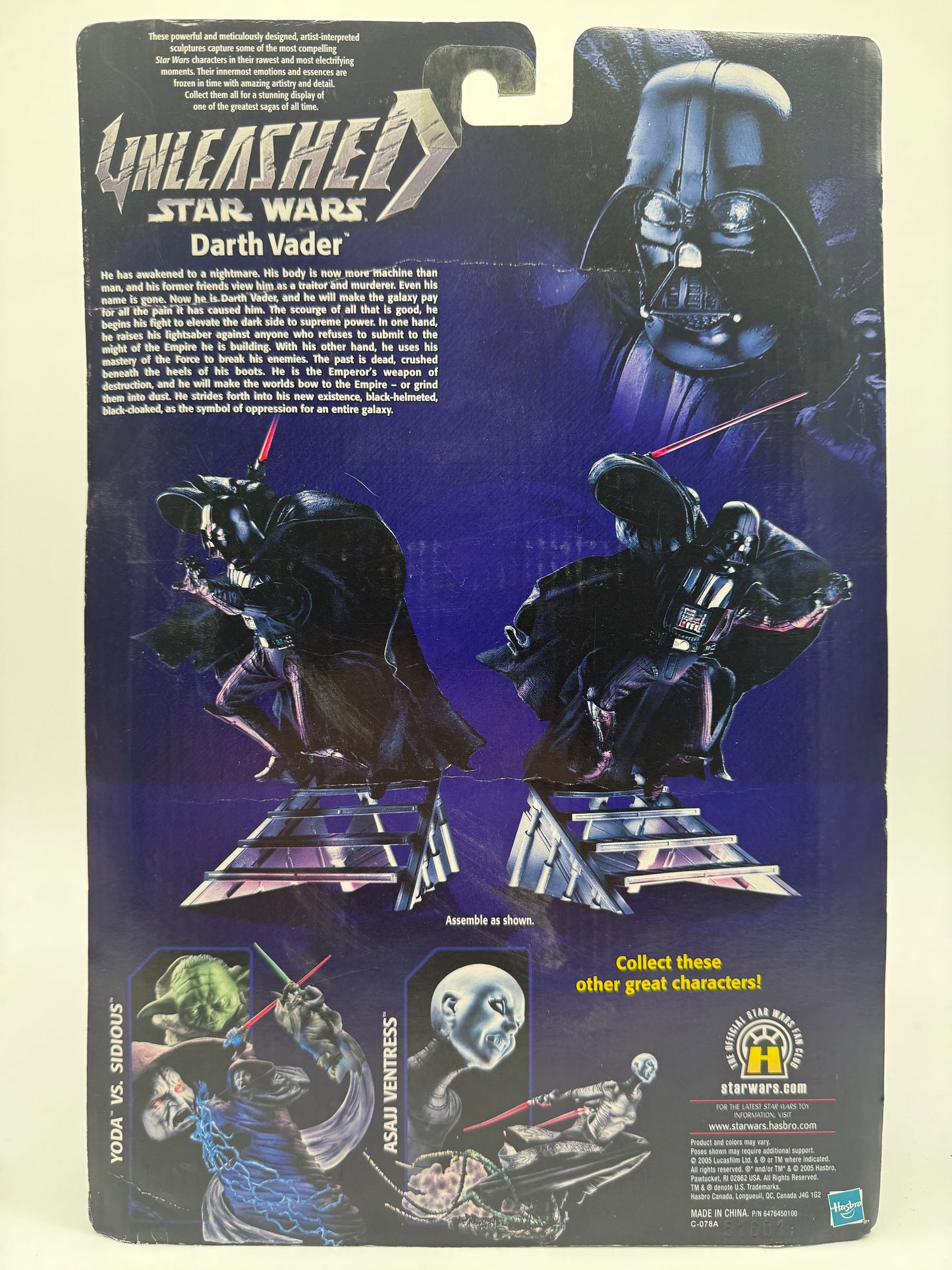 Star Wars Unleashed Darth Vader 2005 Hasbro