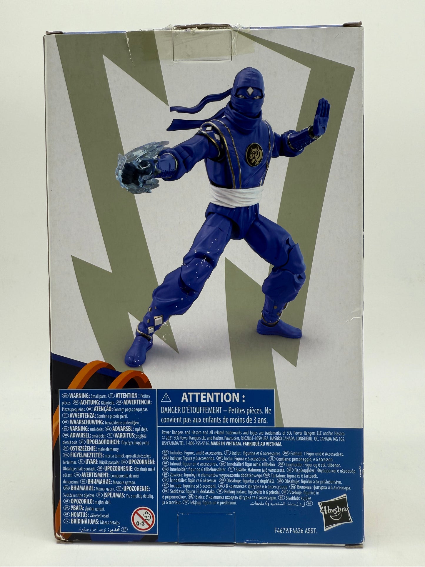 Power Rangers Lightning Mighty Morphin Ninja Blue Ranger 2021 Hasbro