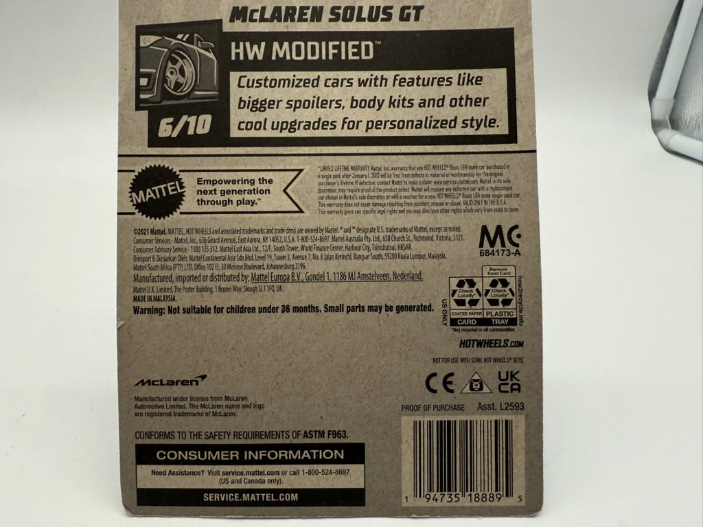 Hot Wheels McLaren Solus GT 2021 Mattel