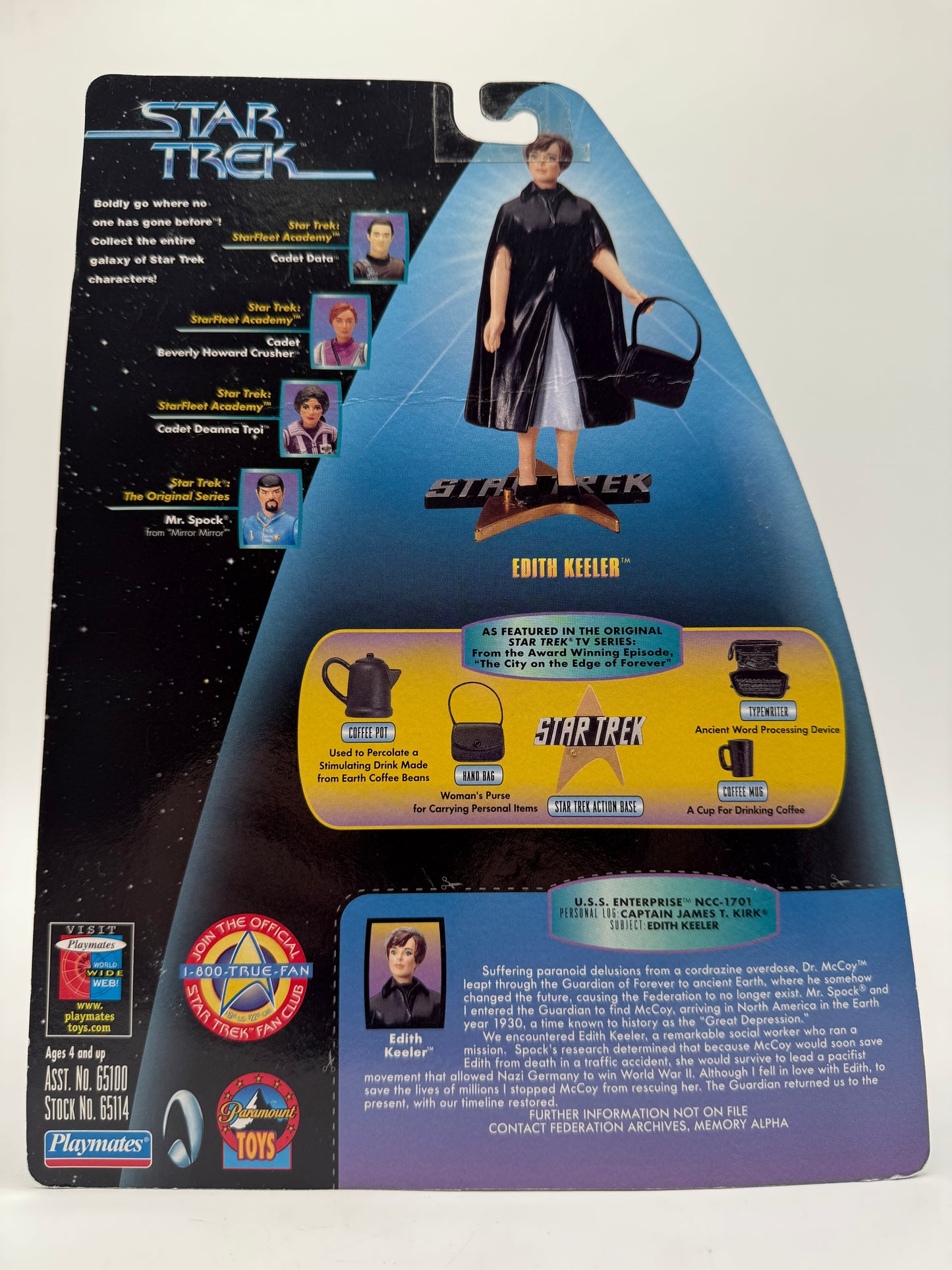 Star Trek Edith Keeler 1997 Playmates