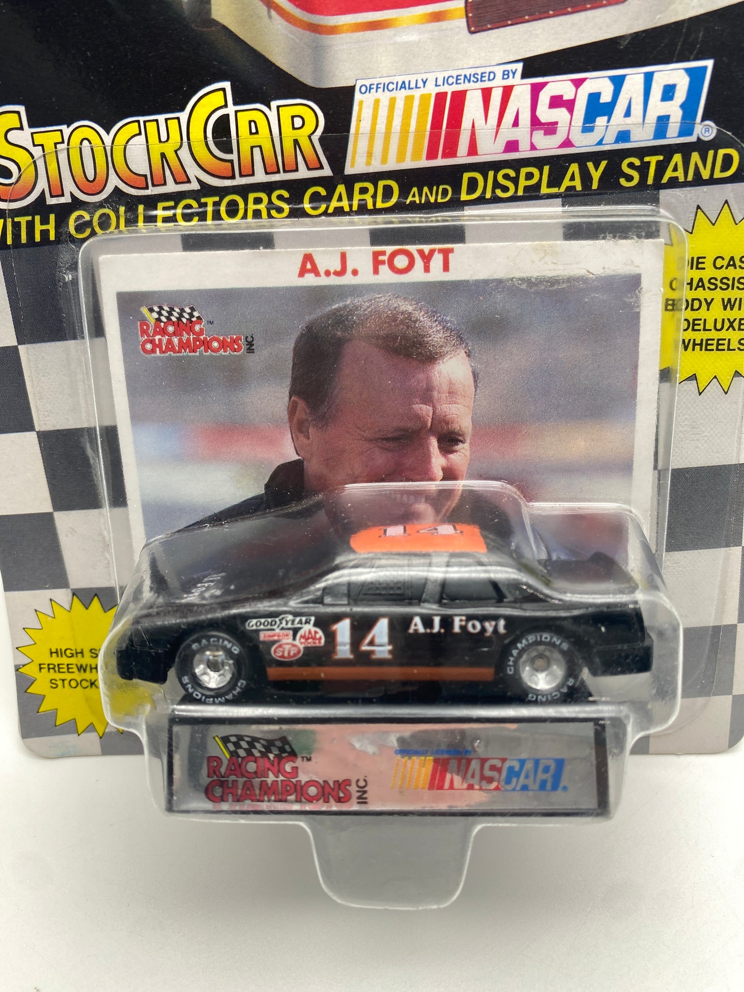 Racing Champions Nascar Stock Car 1990 A.J. Foyt #14 1:64 Die-Cast Car