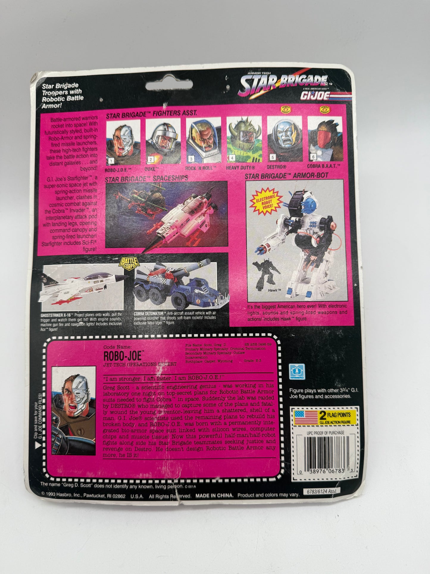 G.I. Joe Star Brigade Robo-J.O.E. 1993 Hasbro