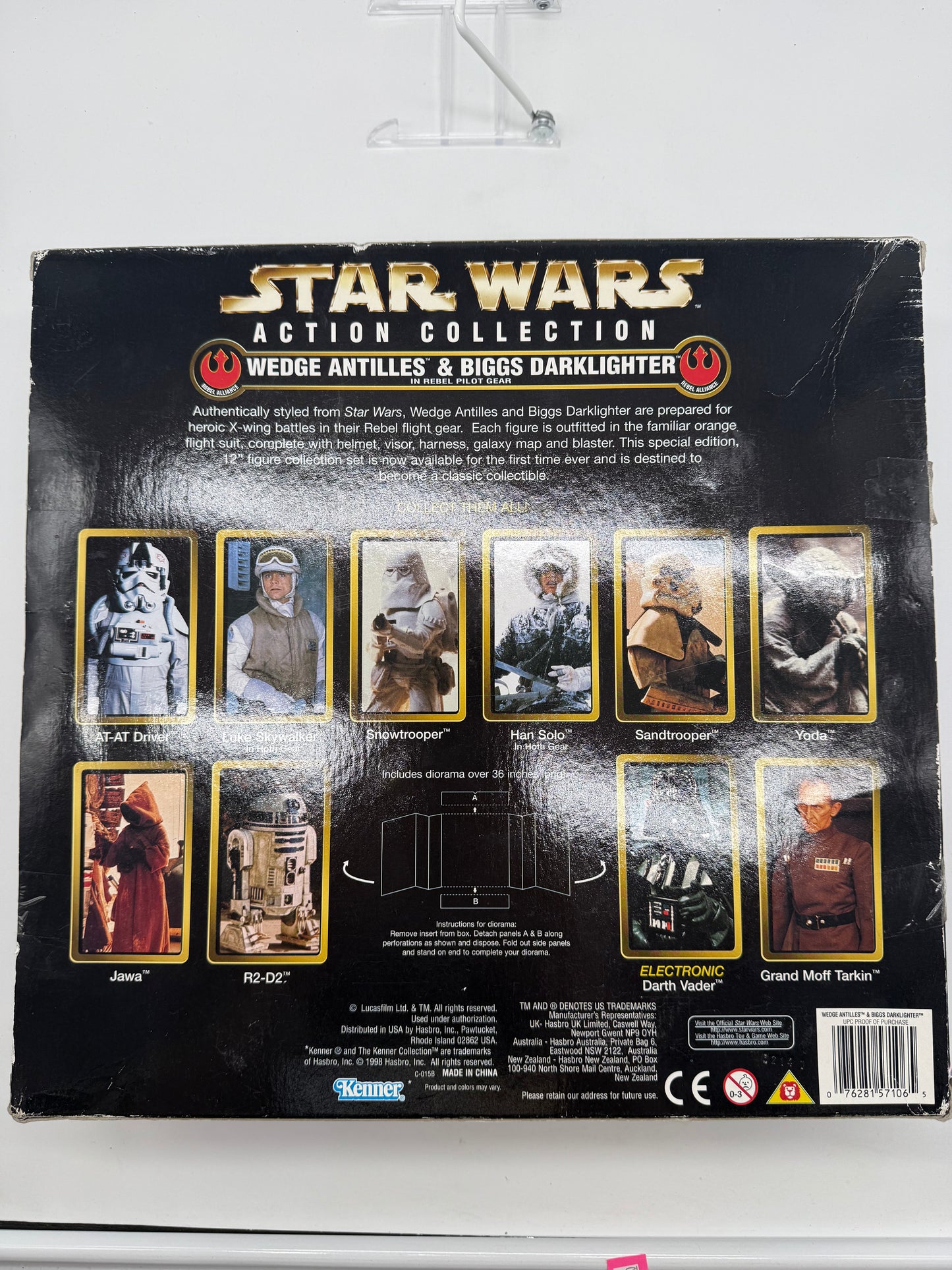Hasbro 1998 Star Wars Action Collection Wedge Antilles & Biggs Darklighter