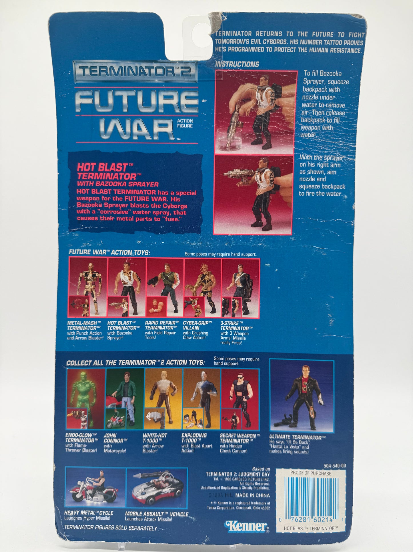 Kenner 1992 Terminator 2 Future War Hot Blast Terminator