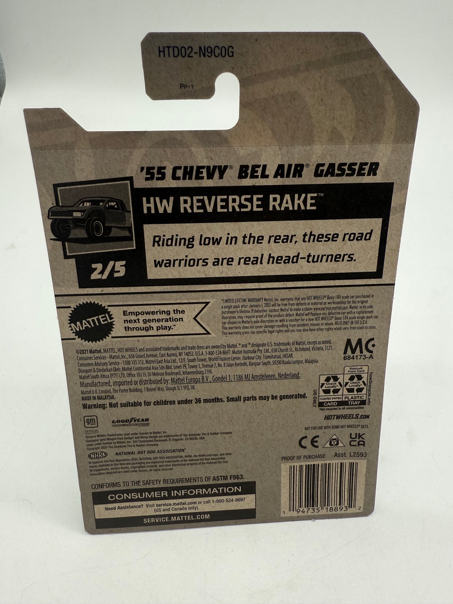 Hot Wheels 1955 Chevy Bel Air Gasser 2021