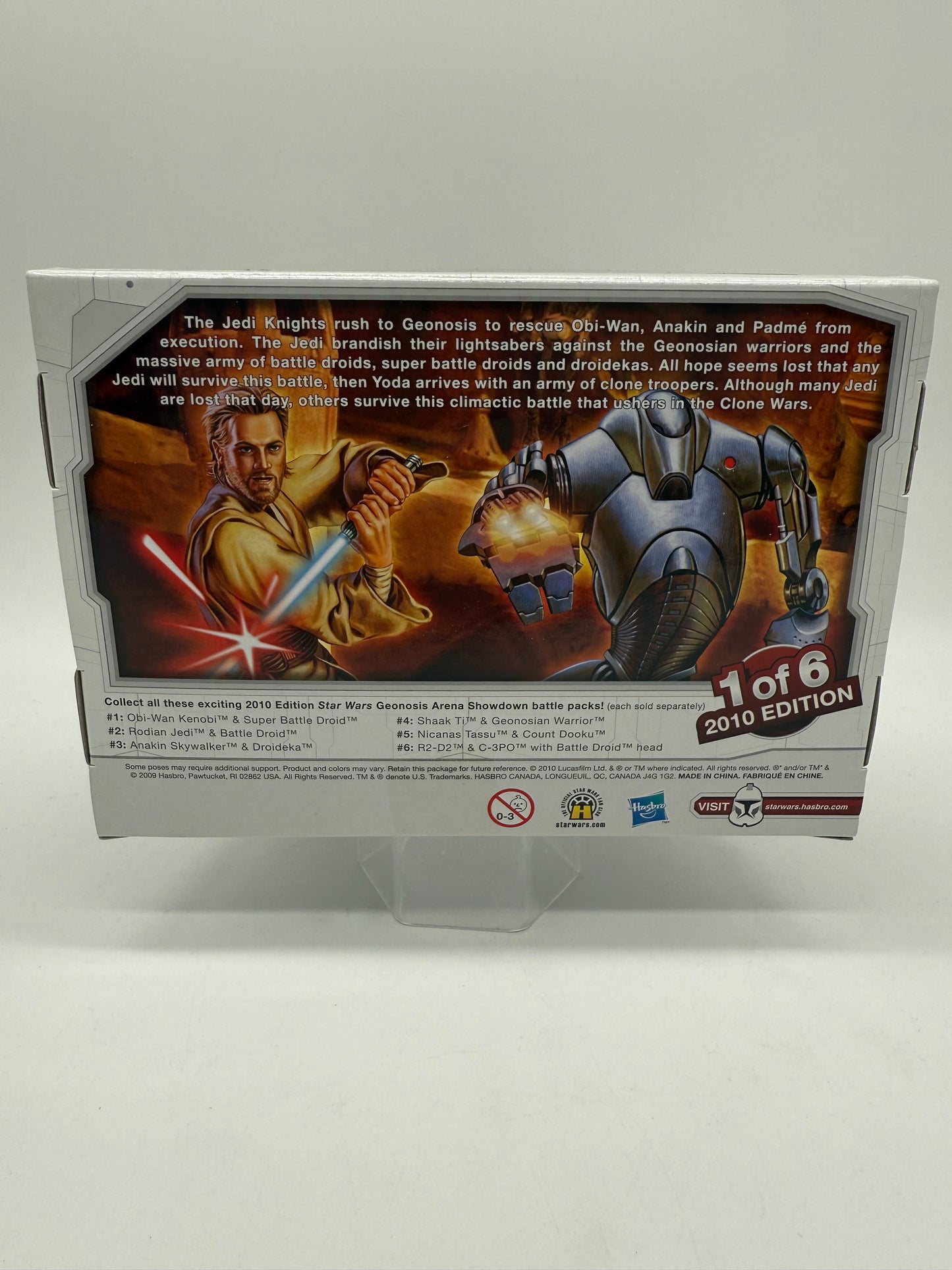 Hasbro 2009 Target Exclusive Star Wars Legacy Collection Geonosis Arena Showdown Obi-Wan Kenobi VS Super Battle Droid
