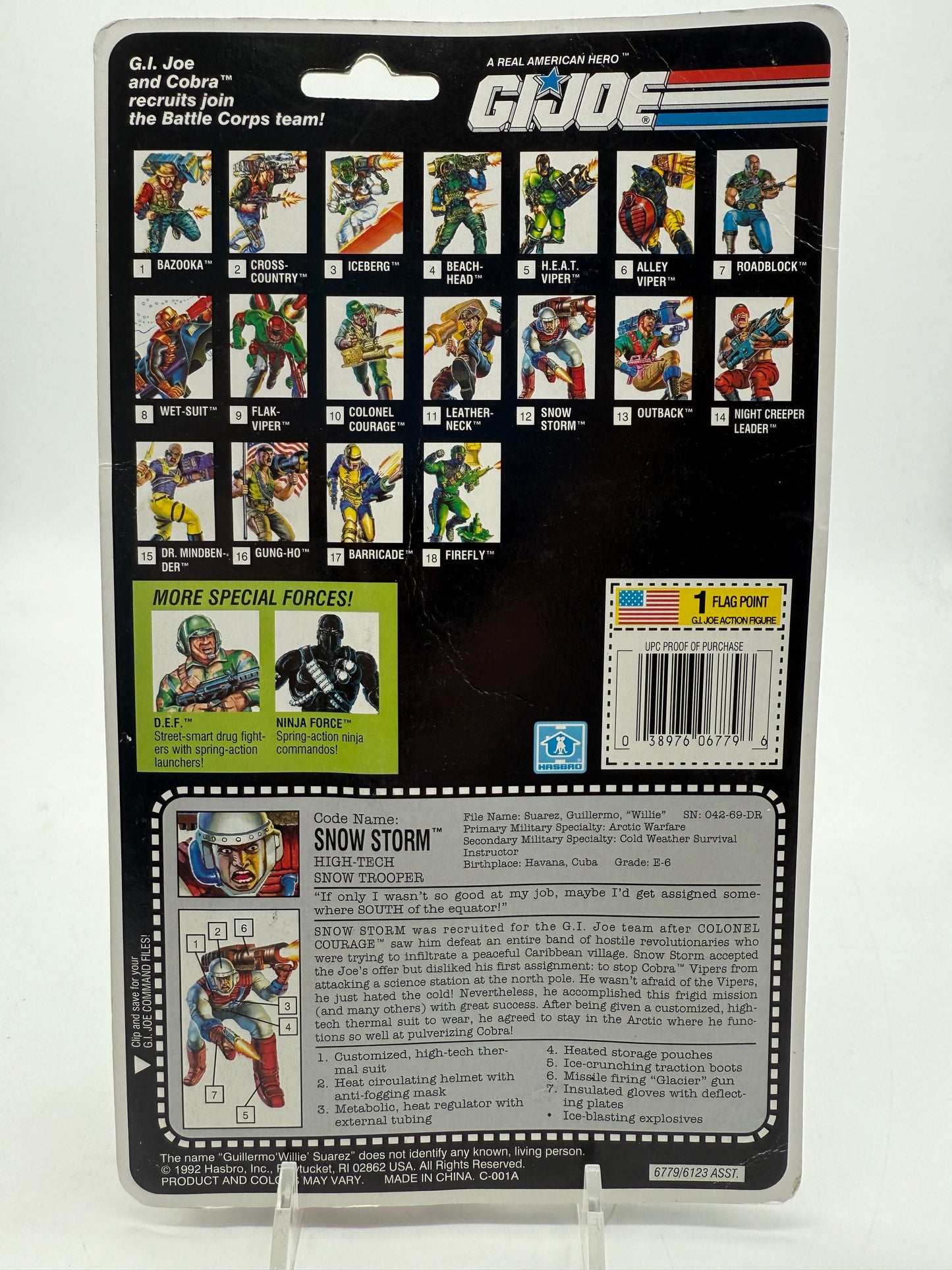 G.I. Joe Battle Corps Snow Storm 1992 Hasbro