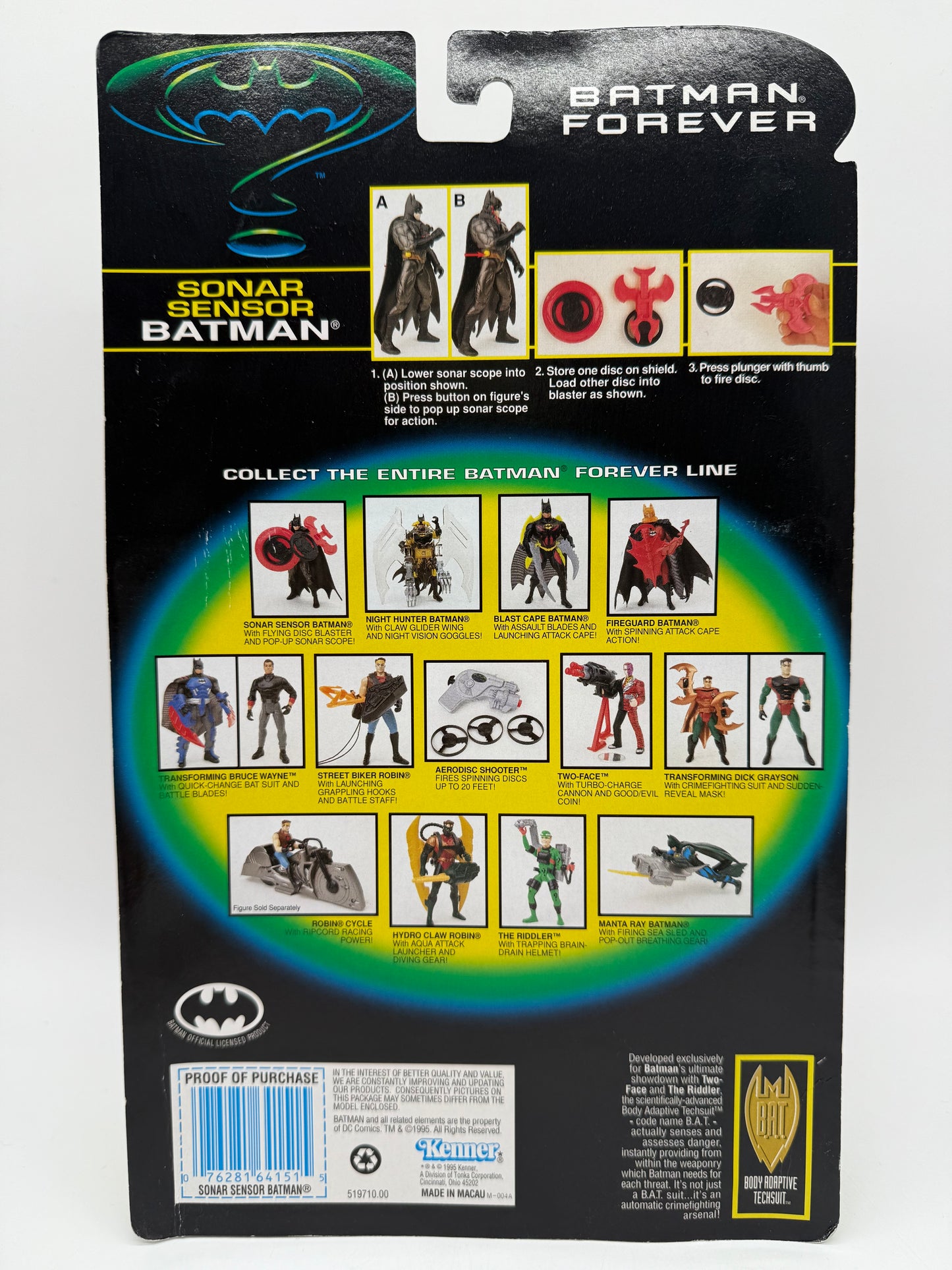 Kenner 1995 Batman Forever Sonar Sensor Batman