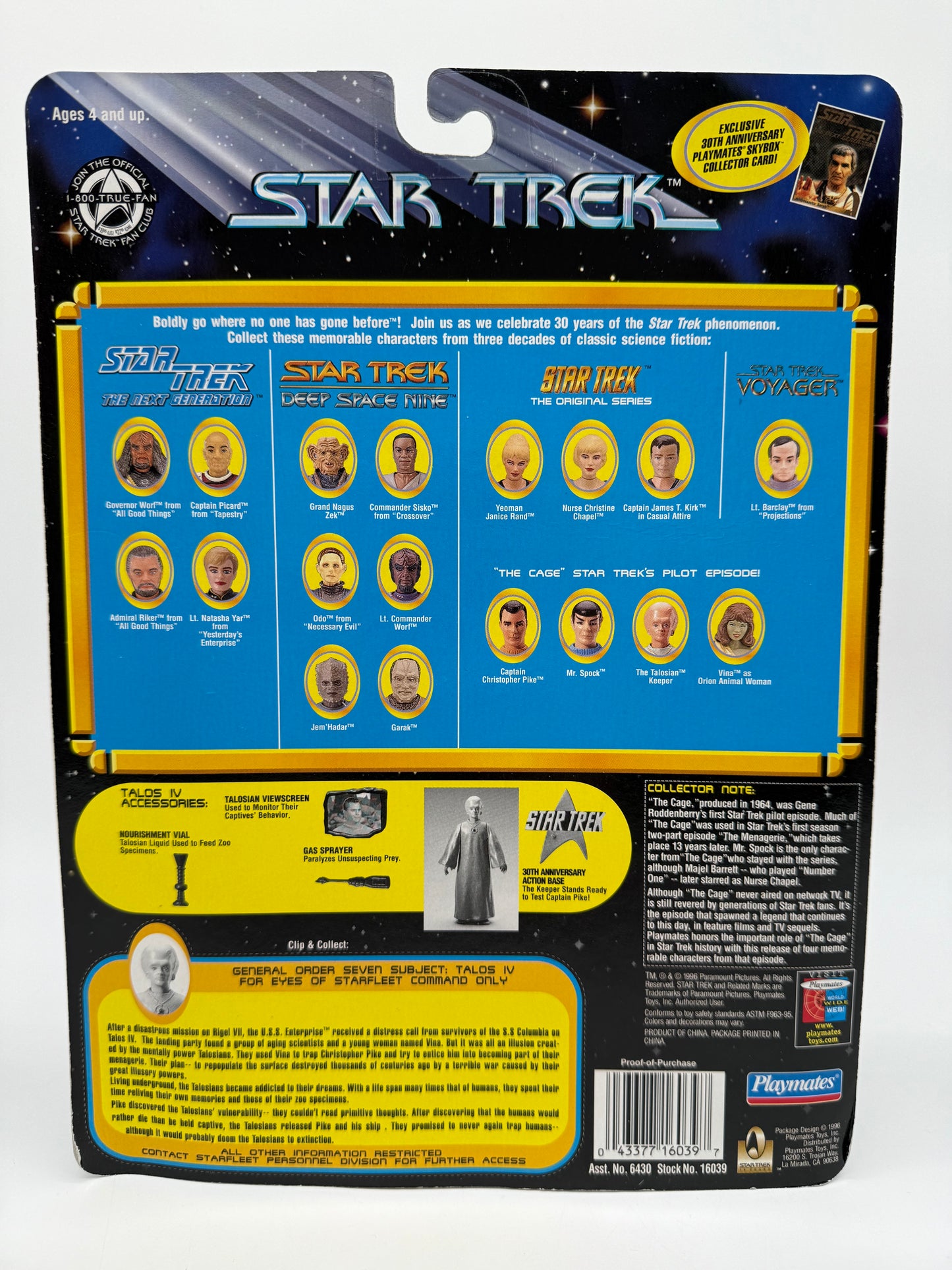 Star Trek The Talosian Keeper 1996 Playmates
