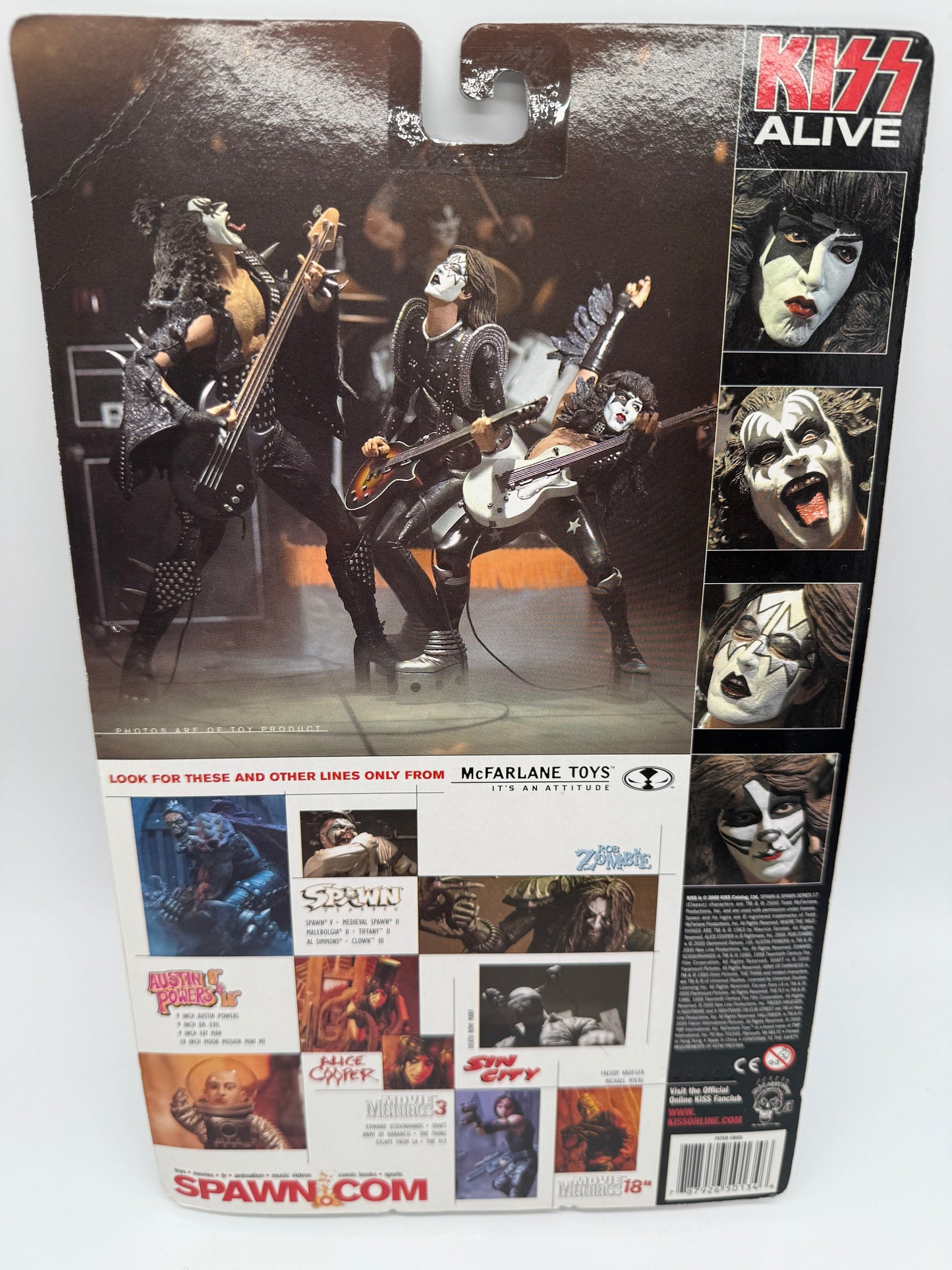 McFarlane Toys 2000 Kiss Alive Super Stage Figures Set