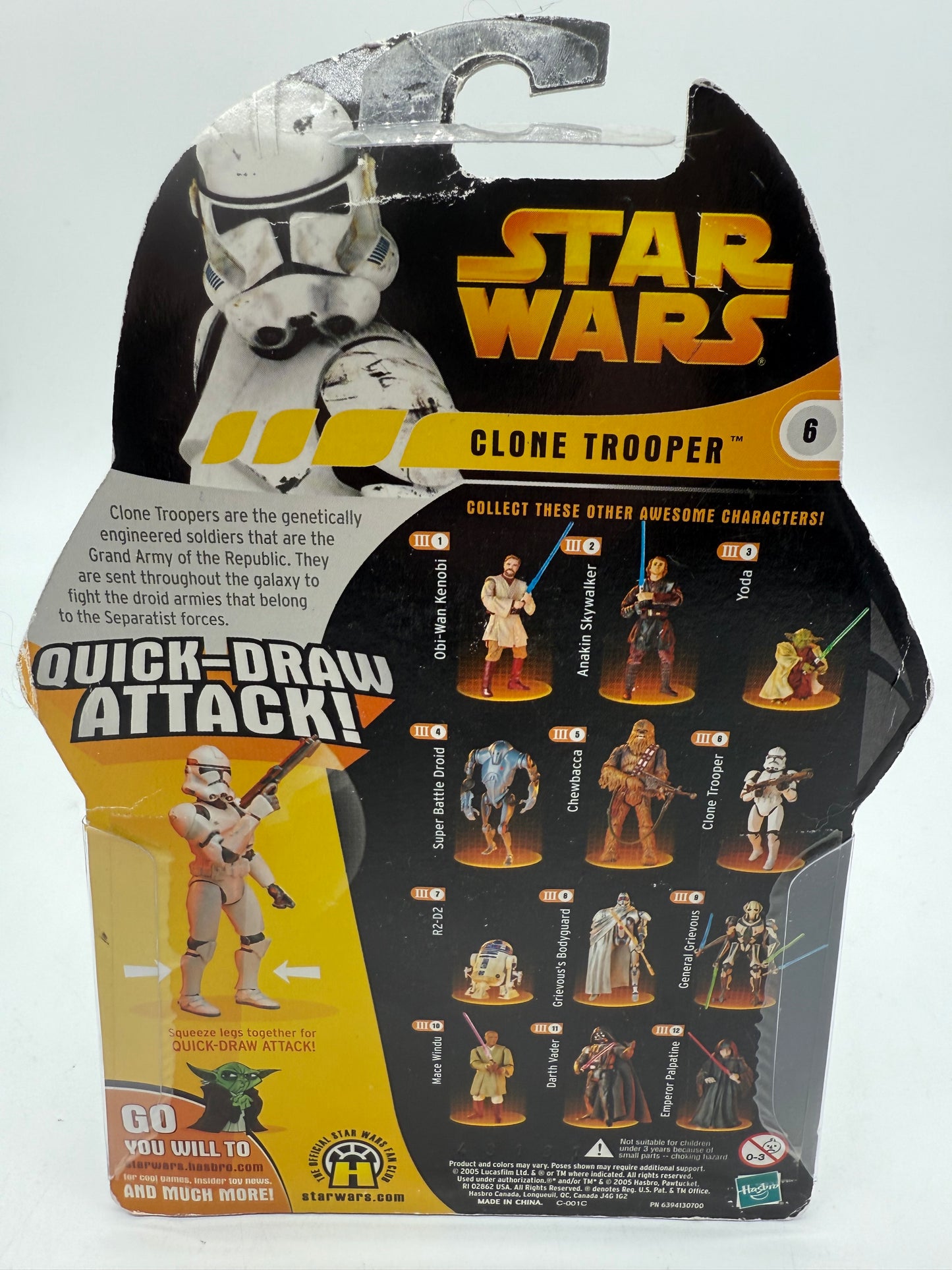Star Wars Revenge of The Sith Clone Trooper 2005 Hasbro