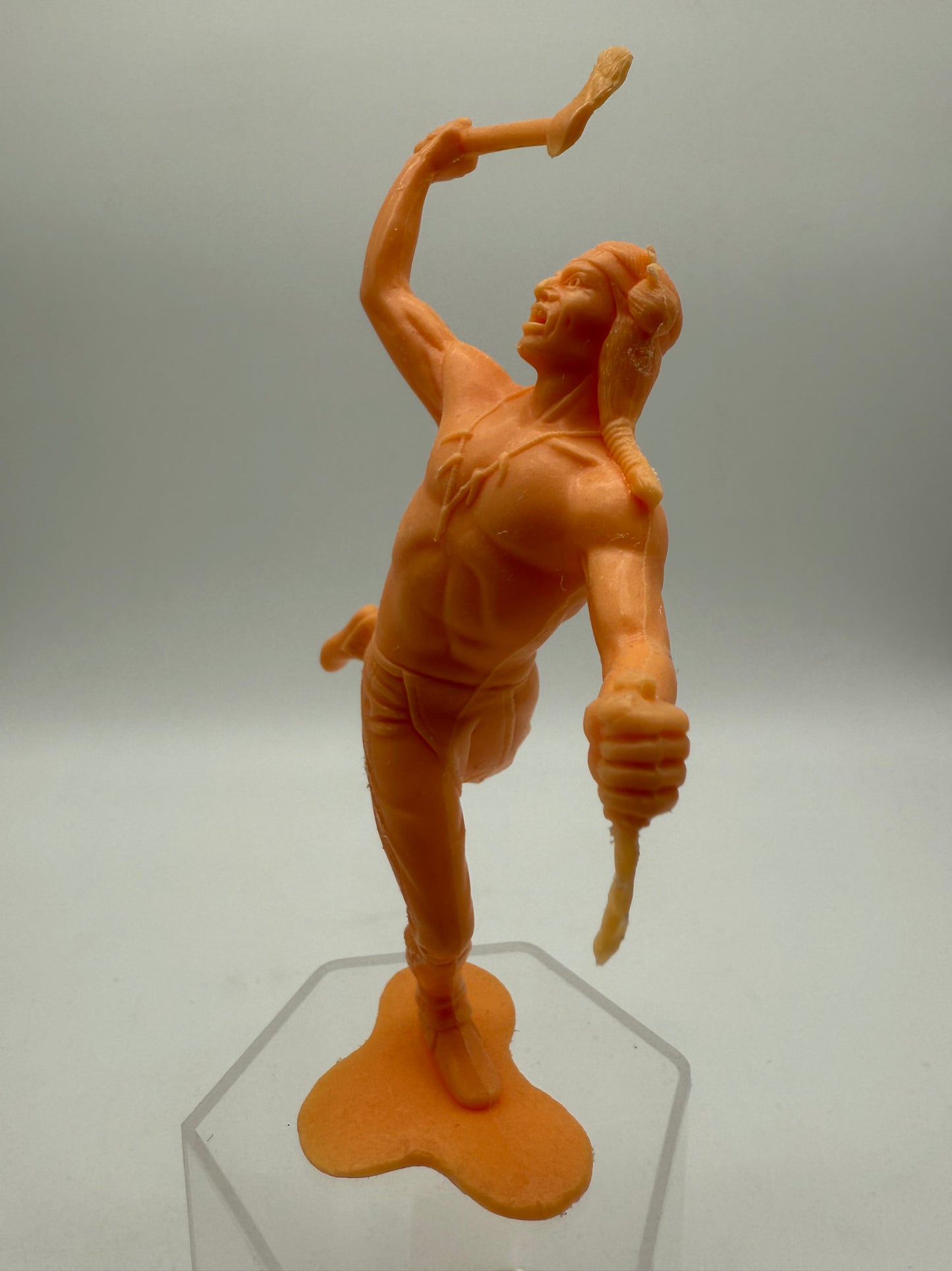 Louis Marx Vintage Plastic Native American Warrior 1960s