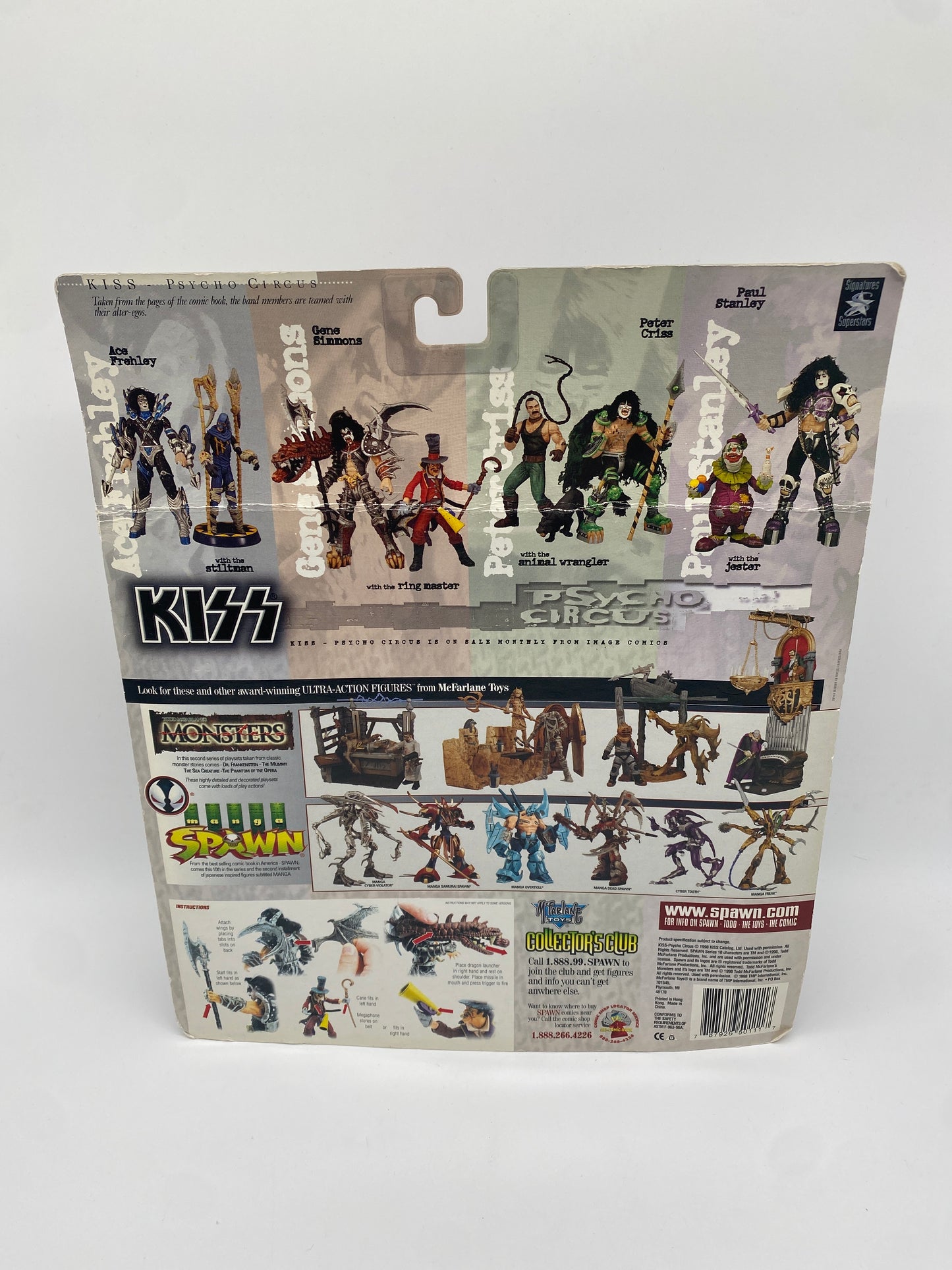 McFarlane Toys KISS Psycho Circus Lot of 4 The Animal Wrangler Action Figures