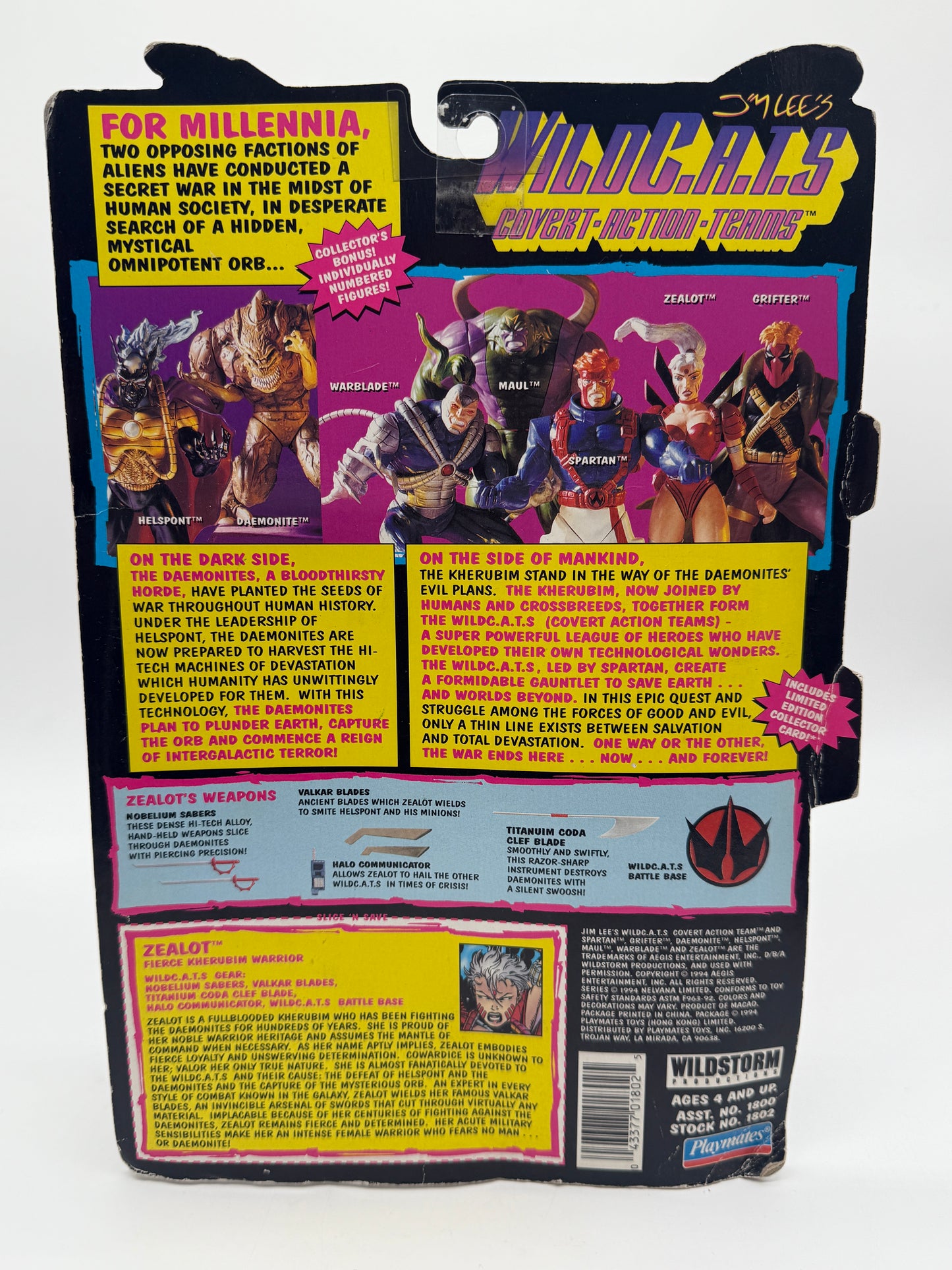 Wild C.A.T.S Covert-Action-Teams Zealot 1994 Nelvana