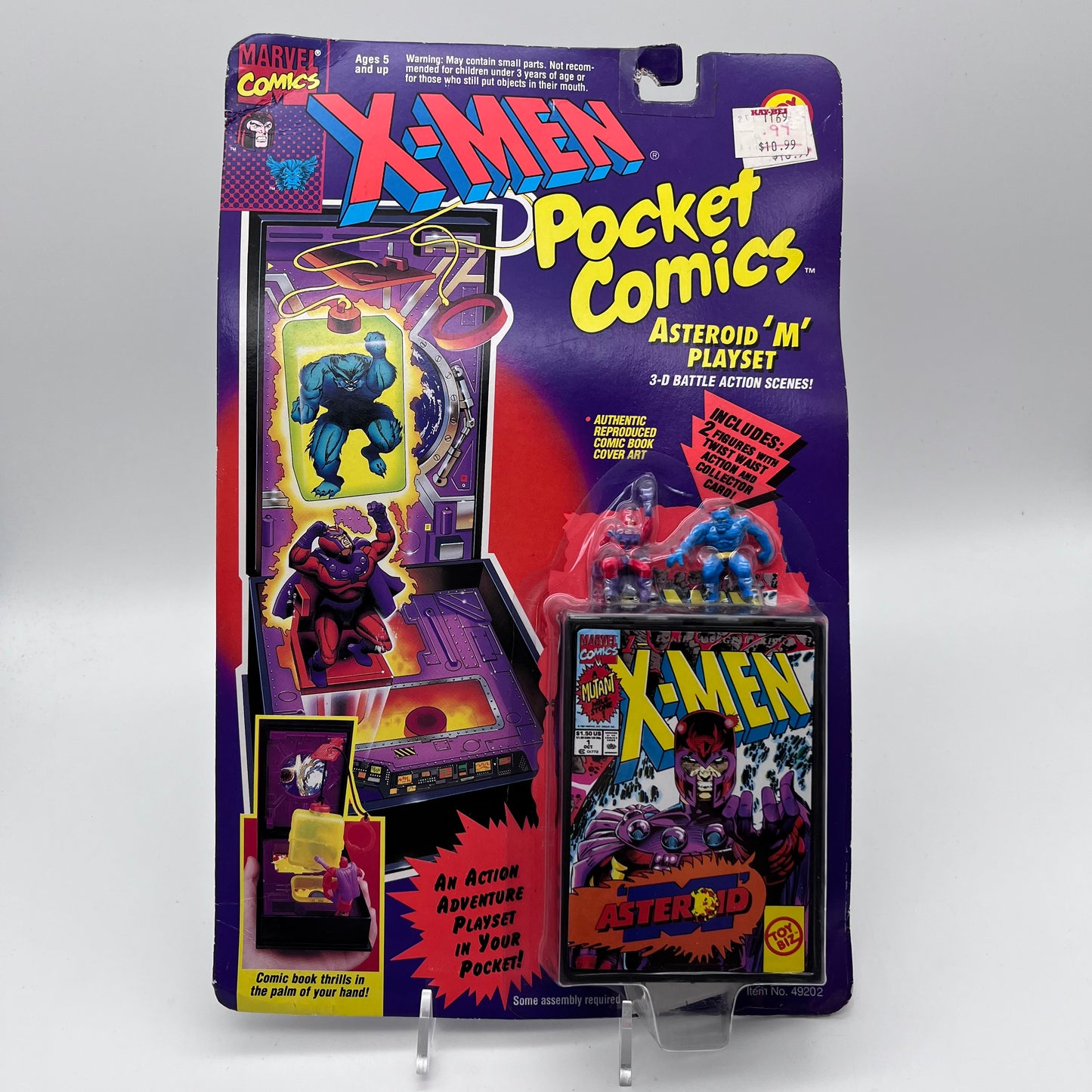 ToyBiz 1994 Vintage X-Men Pocket Comics Asteroid M Playset