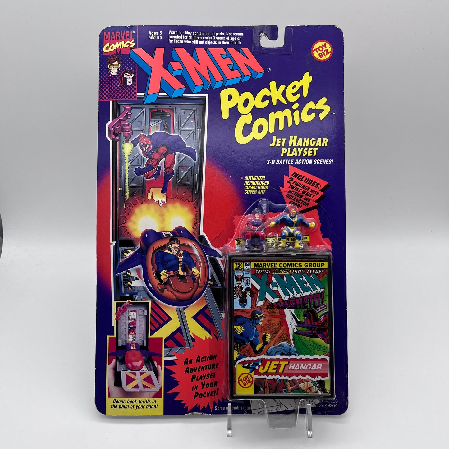 ToyBiz 1994 Vintage X-Men Pocket Comics Jet Hangar