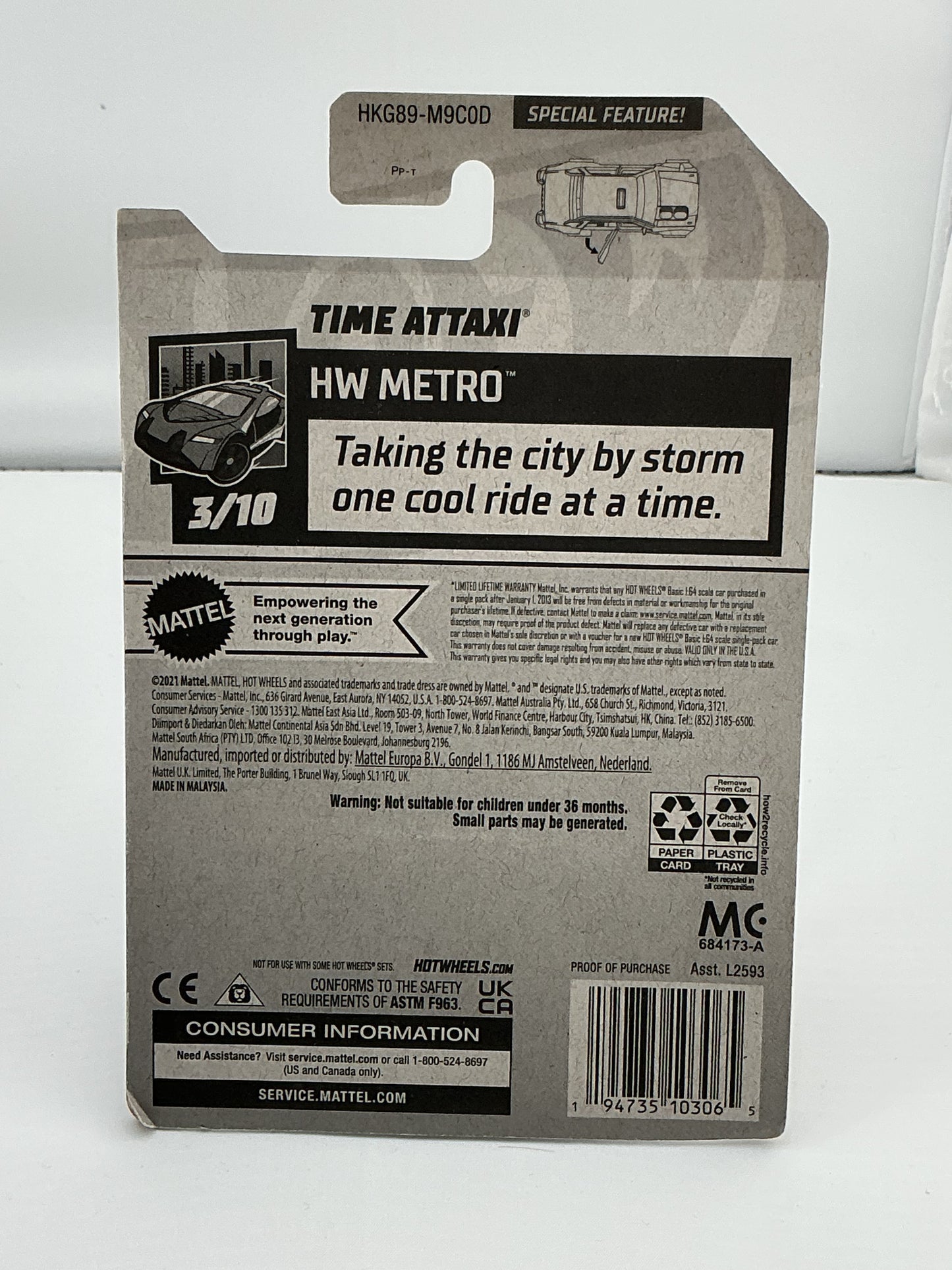 Hot Wheels Time Aataxi 2021 Mattel