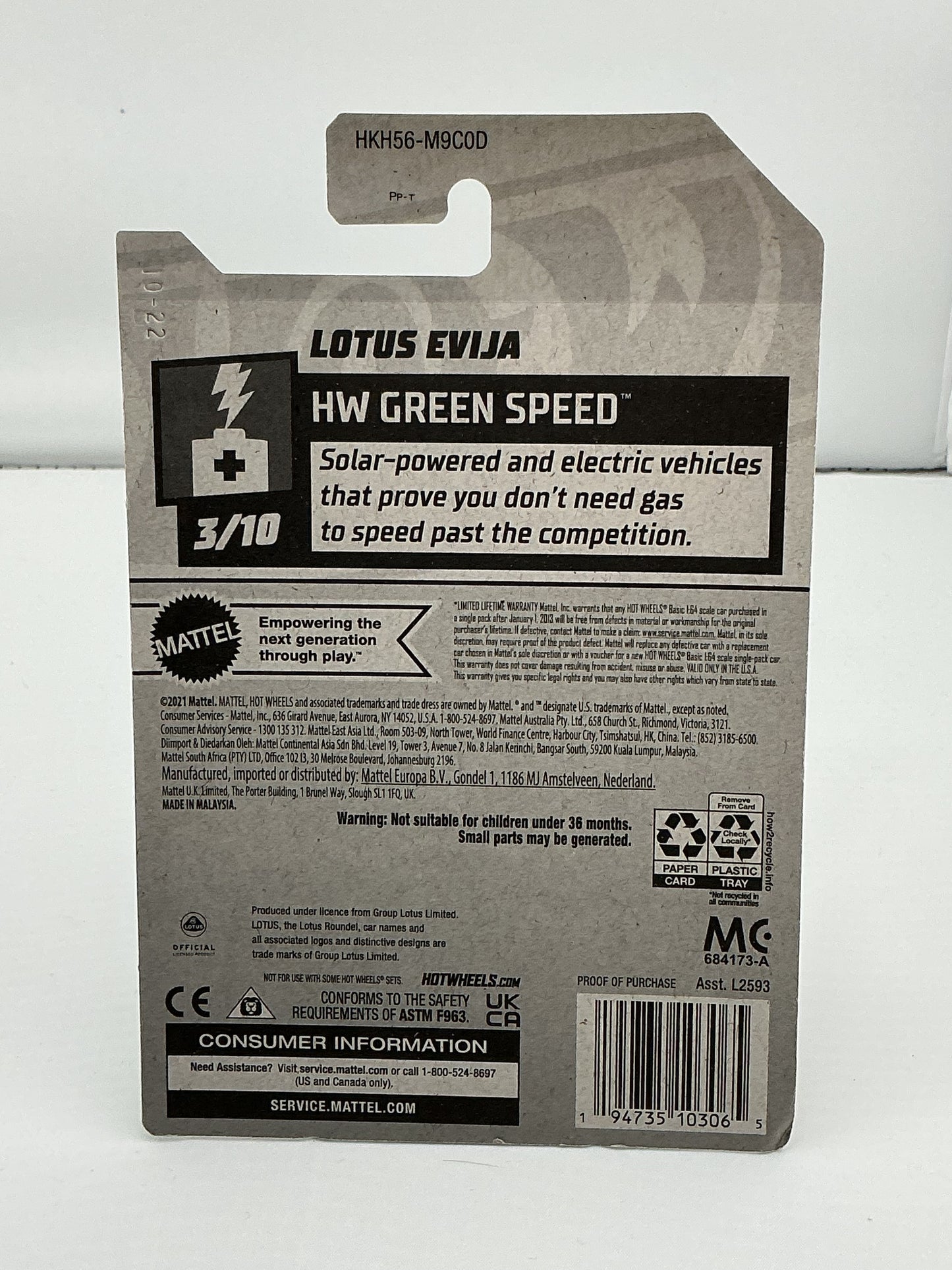 Hot Wheels Lotus Evija 2021 Mattel
