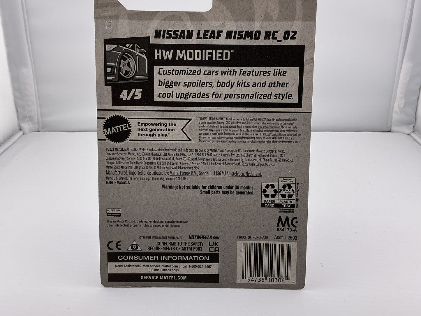 Hot Wheels Nissan Leaf Nismo RC_02 2021 Mattel