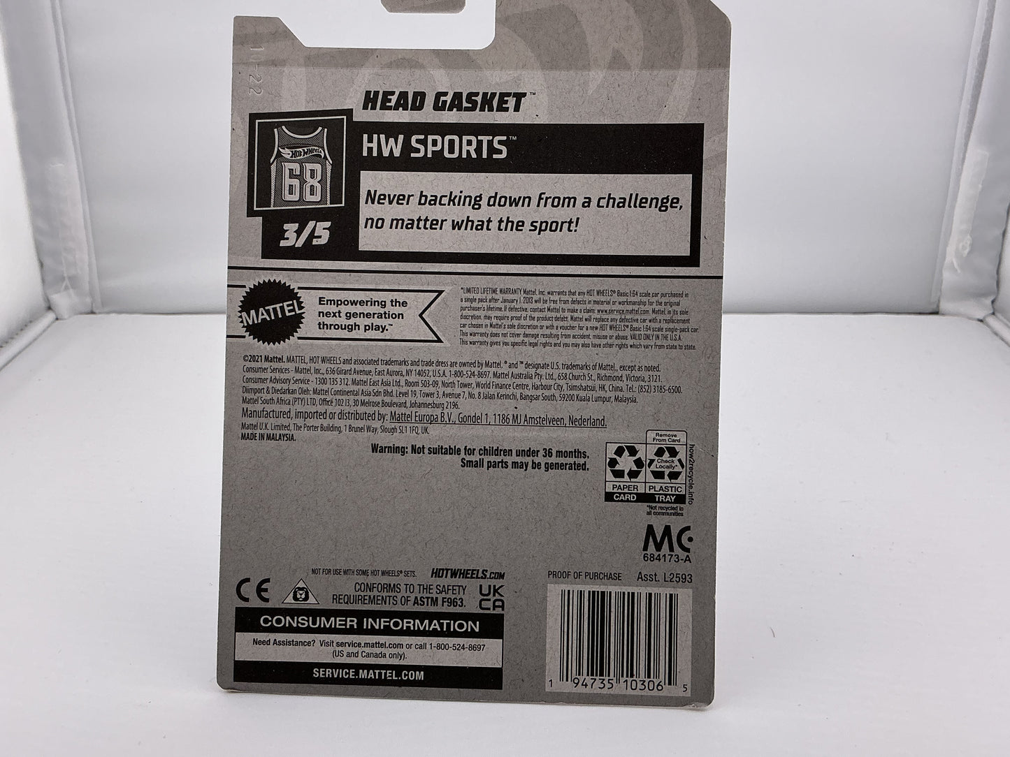Hot Wheels Head Gasket 2021 Mattel