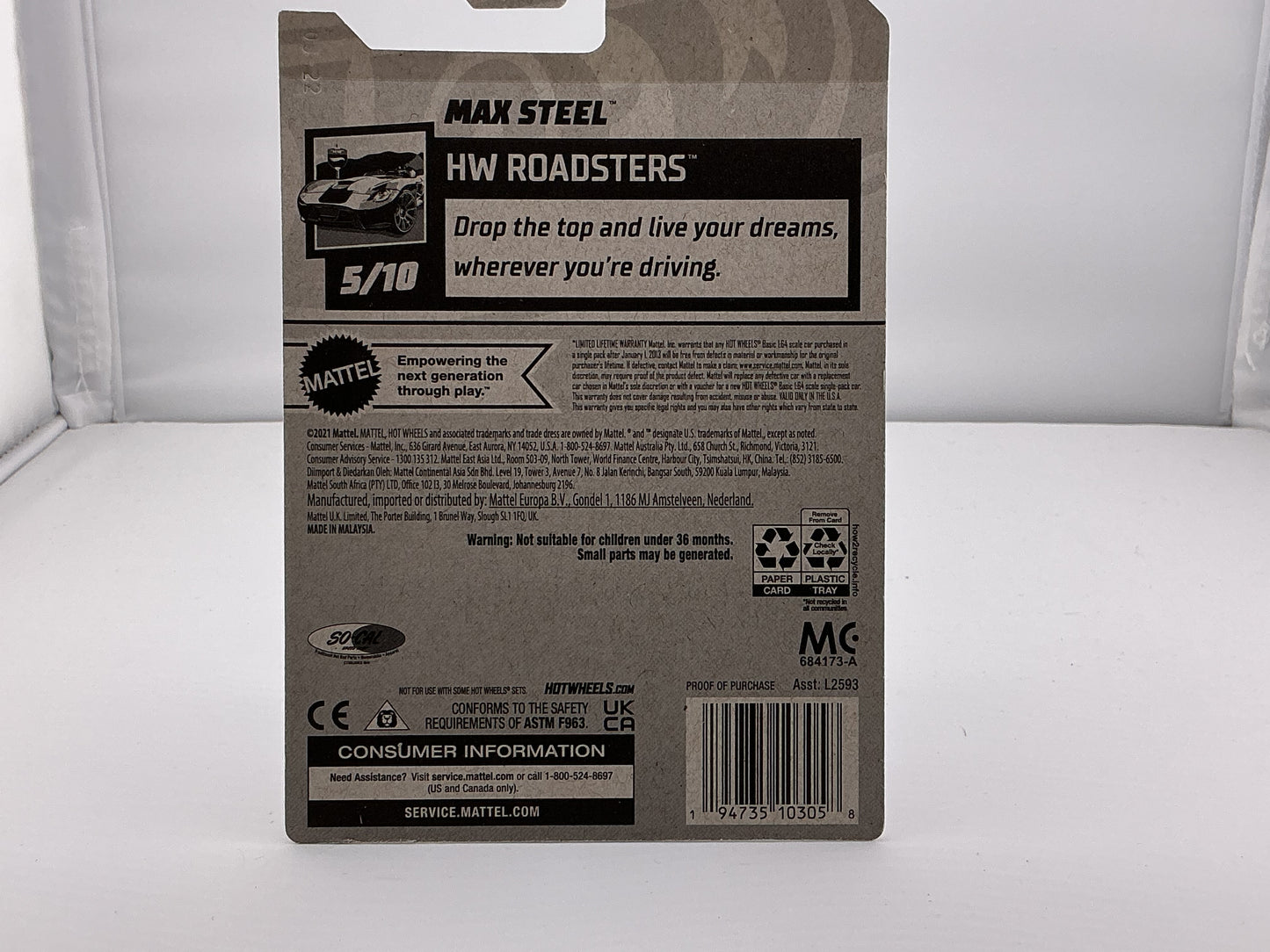 Hot Wheels Max Steel 2021 Mattel