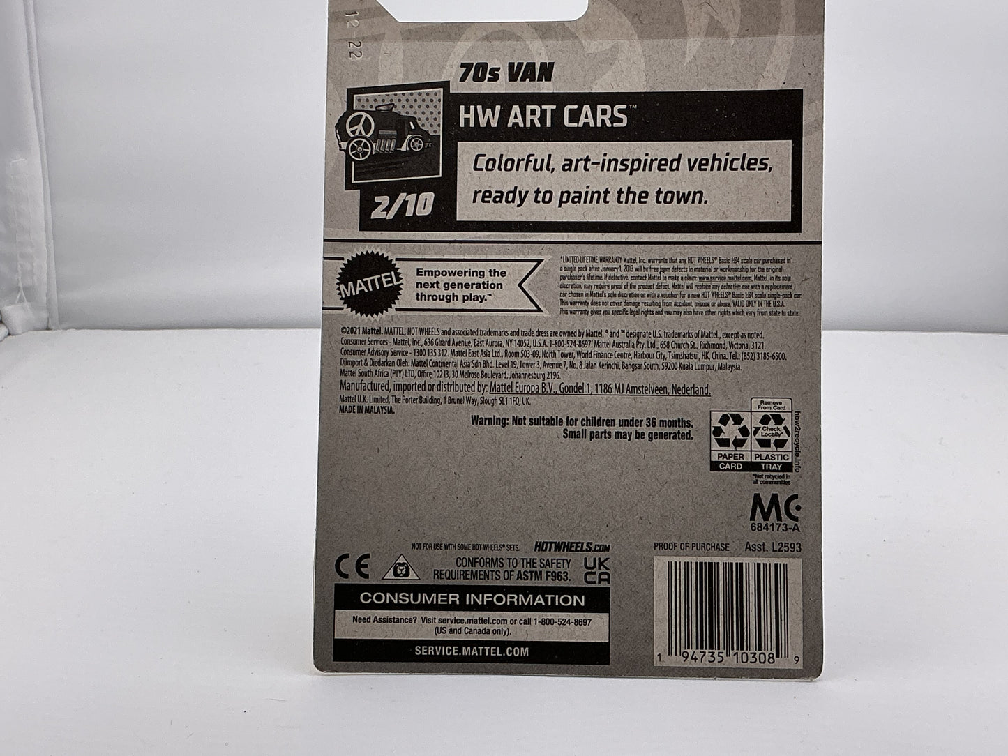 Hot Wheels 1970s Van 2021 Mattel (Black)