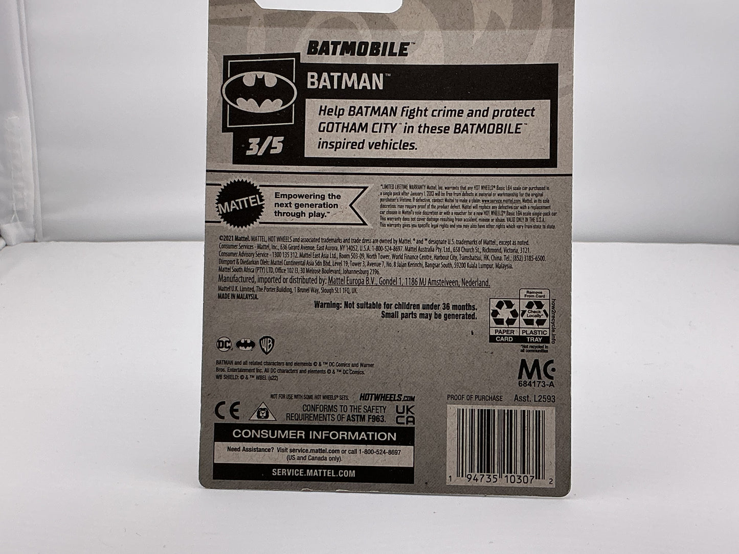Hot Wheels Batmobile 2021 Mattel