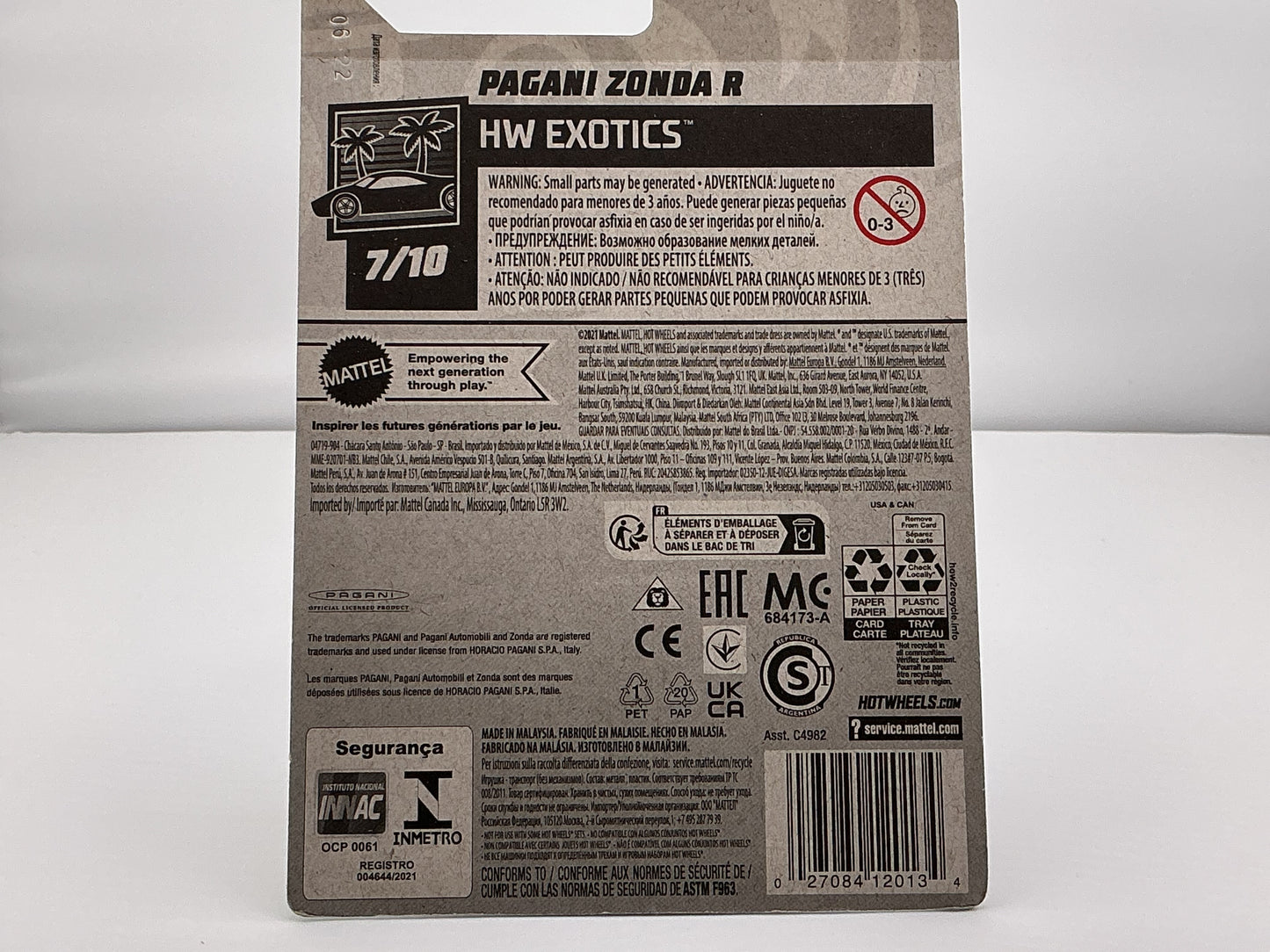 Hot Wheels Pagani Zonda R 2021 Mattel