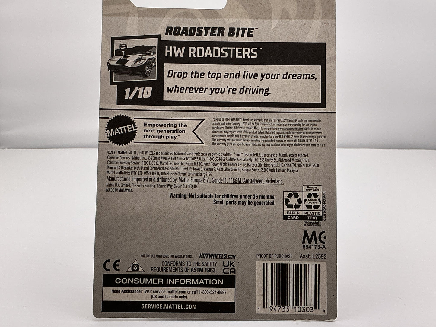 Hot Wheels Roadster Bite 2021 Mattel