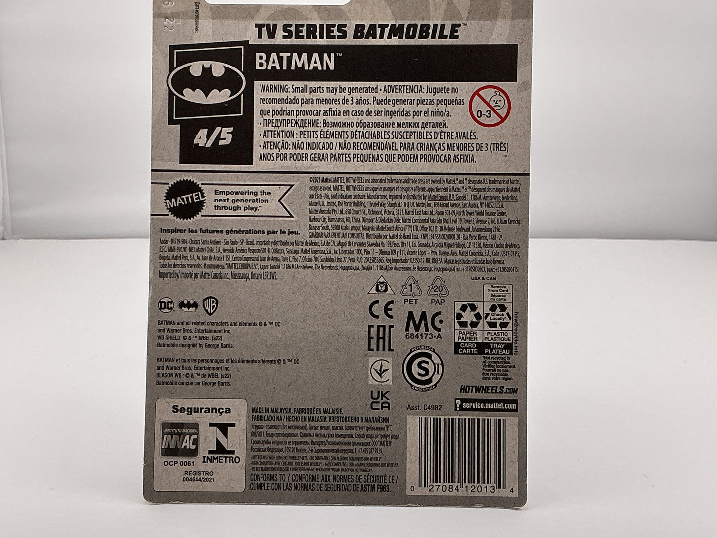 Hot Wheels TV Series Batmobile 2021 Mattel (Gold)