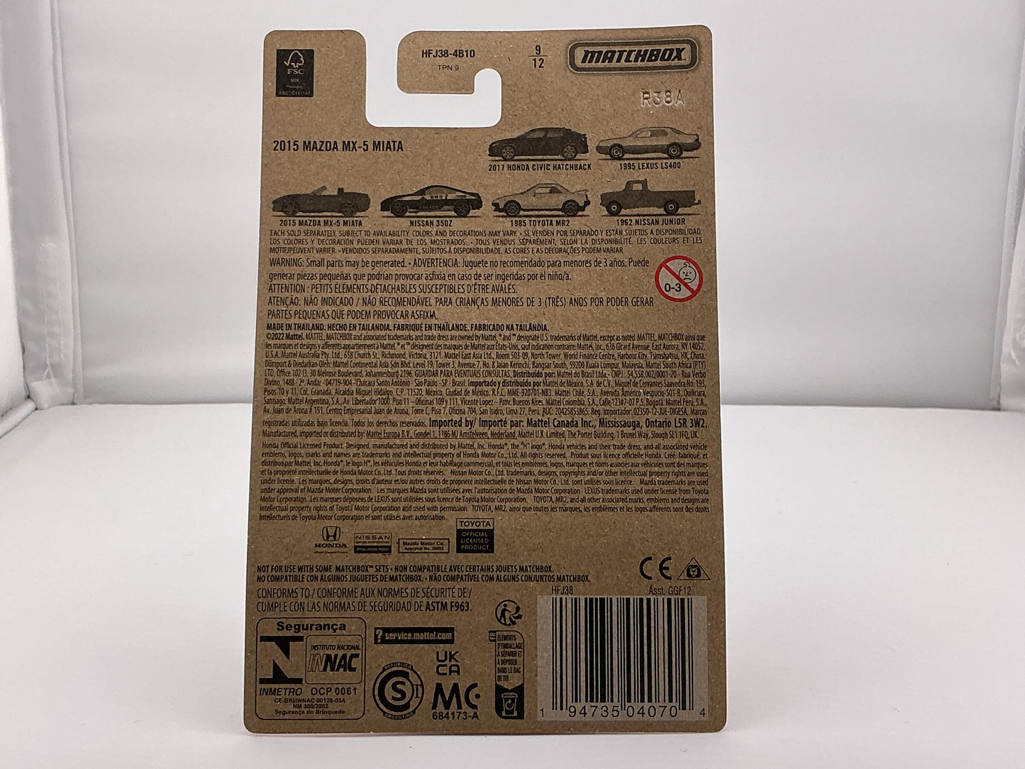 Matchbox 2015 Mazda MX-5 Miata 2022 Mattel
