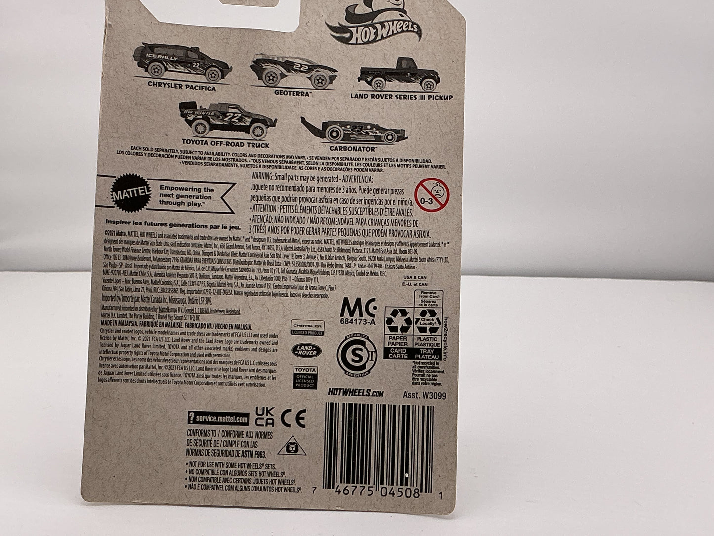 Hot Wheels Chrysler Pacifica 2021 Mattel