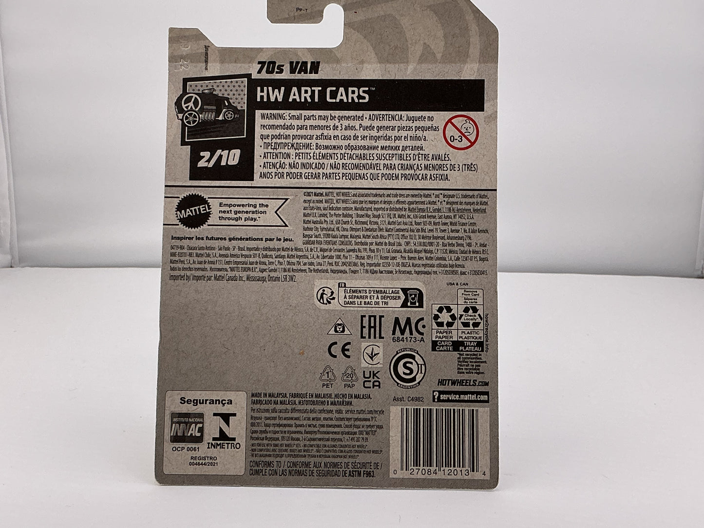 Hot Wheels 1970s Van 2021 Mattel (White)