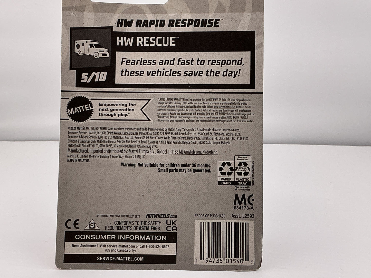 Hot Wheels HW Rapid Response 2021 Mattel