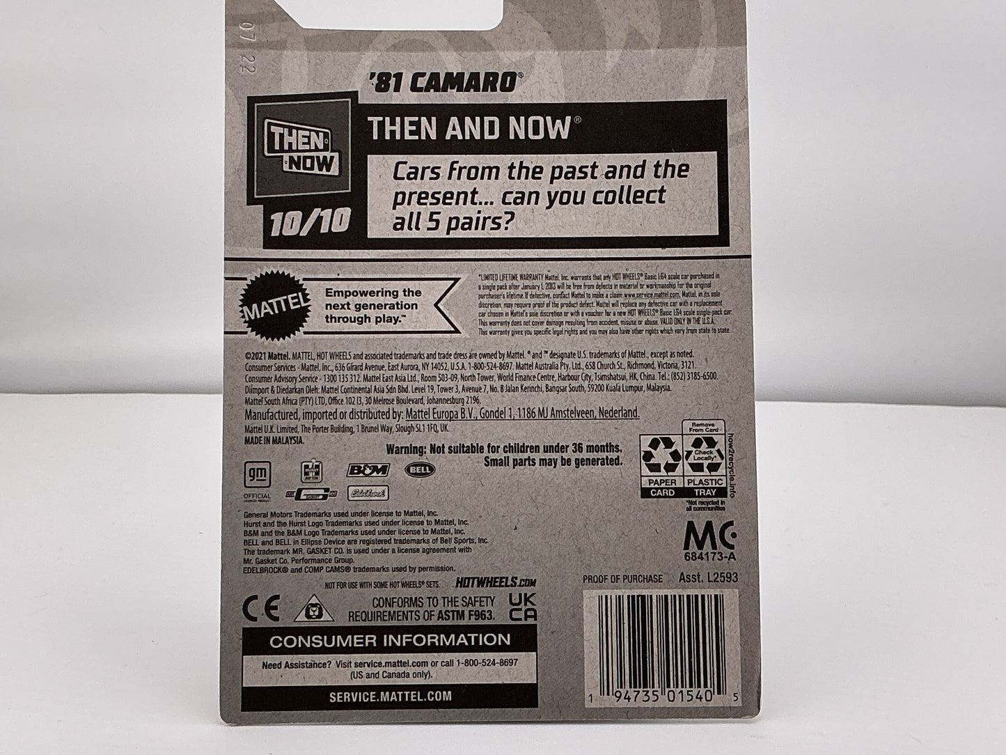 Hot Wheels 1981 Camaro 2021 Mattel