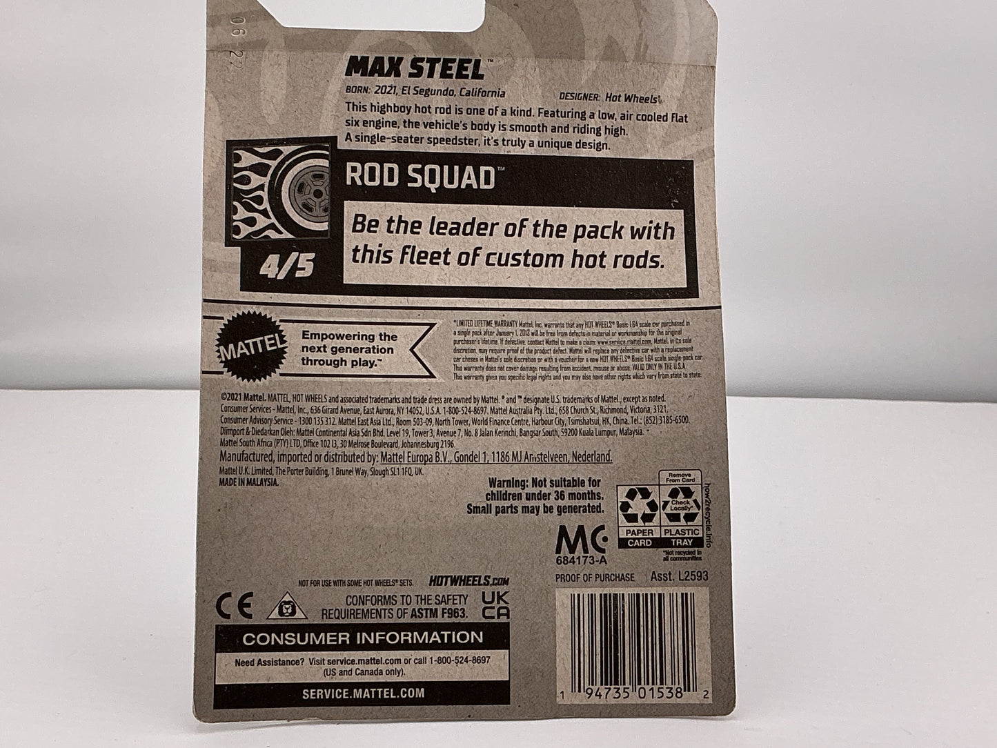 Hot Wheels Max Steel 2021 Mattel